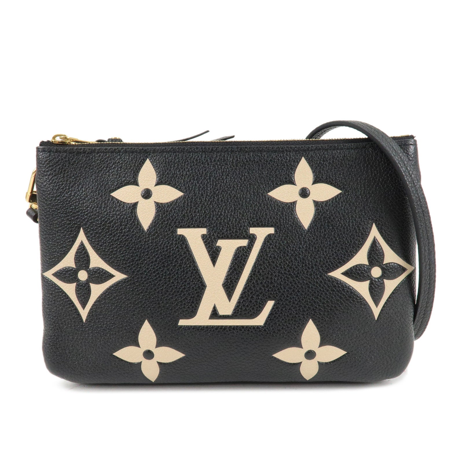 Louis-Vuittton-Monogram-Empreinte-Bicolor-Pochette-Double-Zip