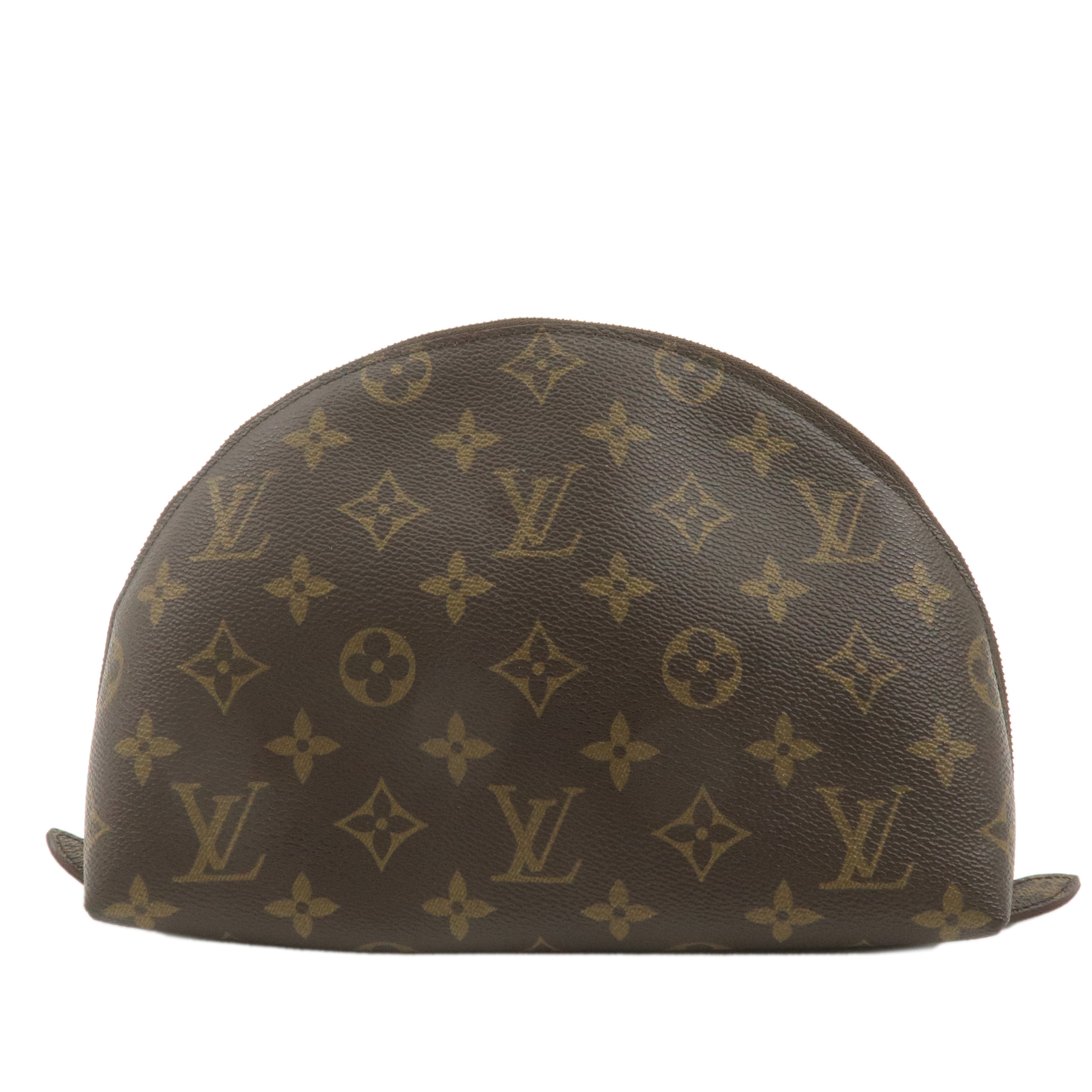 Louis Vuitton Monogram Trousse Demi Ronde Pouch M47520