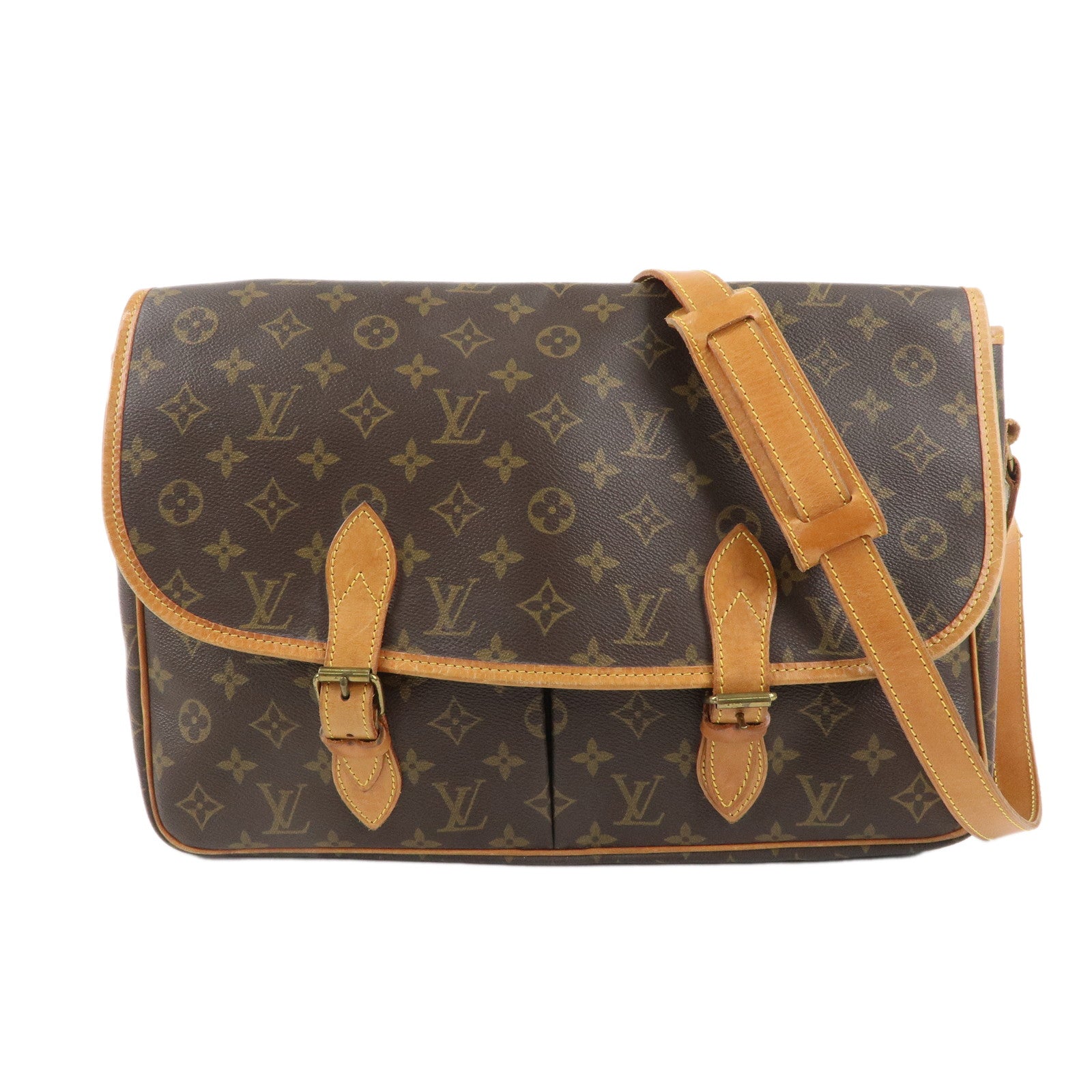 Louis Vuitton Monogram Gibeciere GM Shoulder Bag M42246