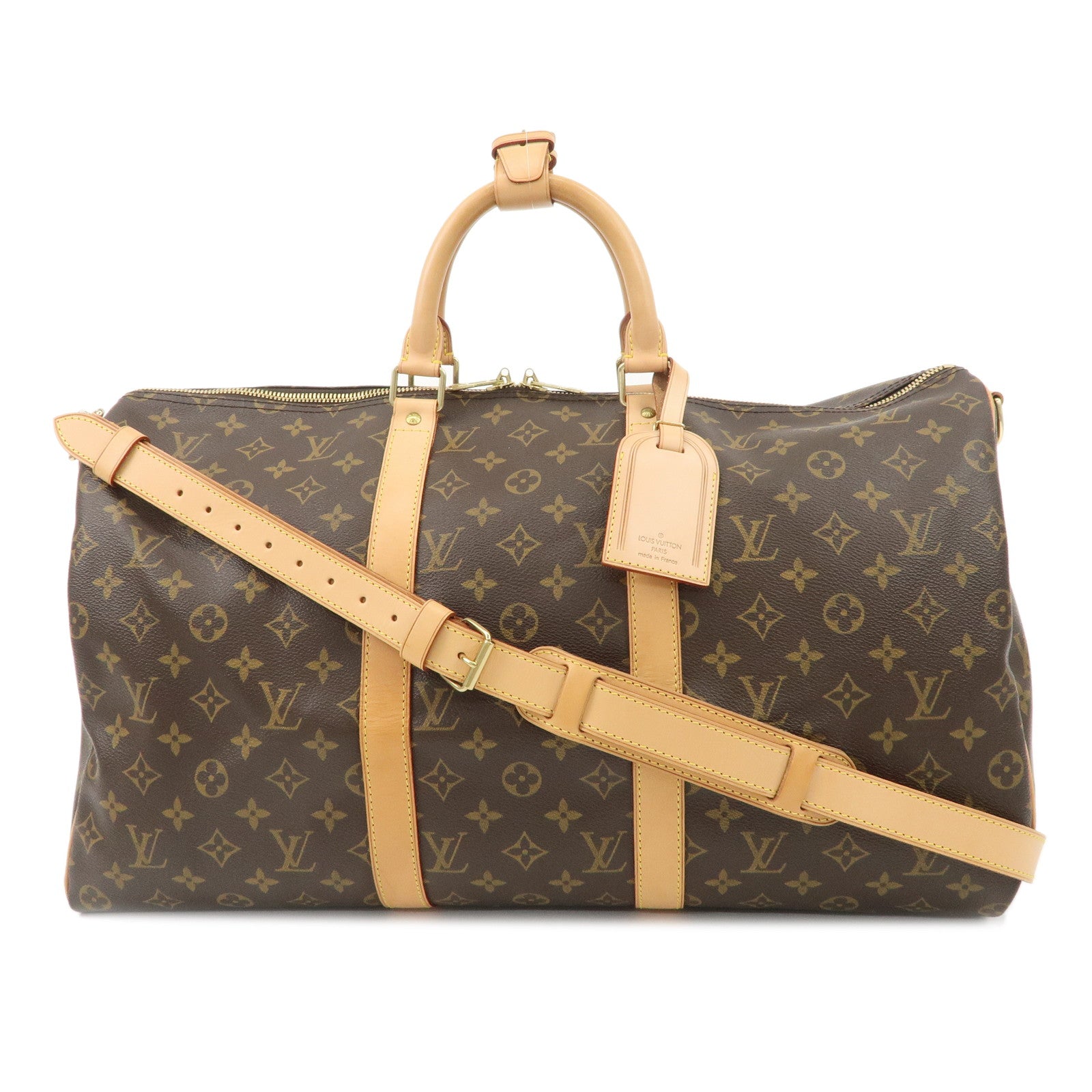 Authc-Louis-Vuitton-Monogram-Keep-All-Bandouliere-50-Boston-Bag-M41416