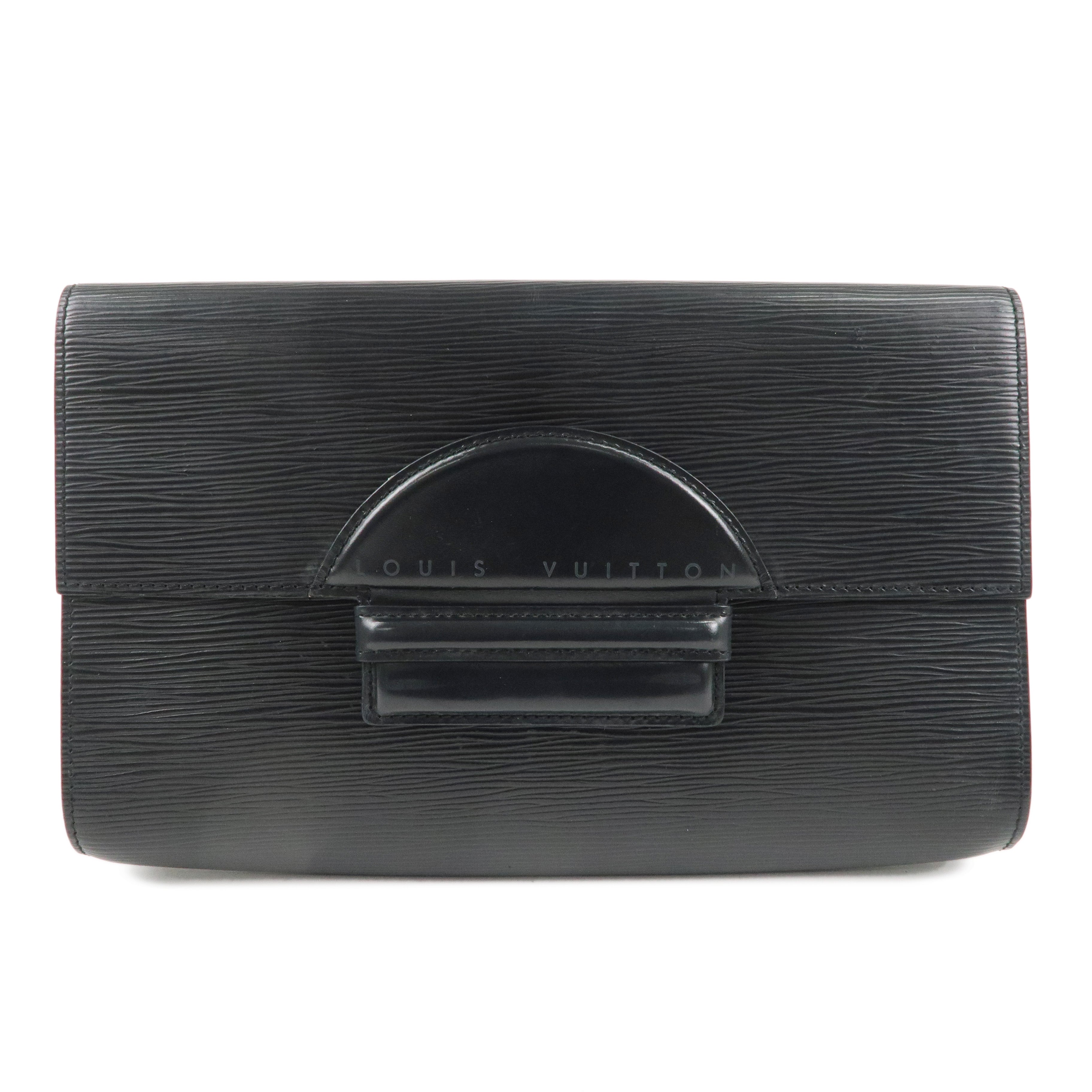 Louis Vuitton Epi Leather Chaillot Clutch Bag Black M52532