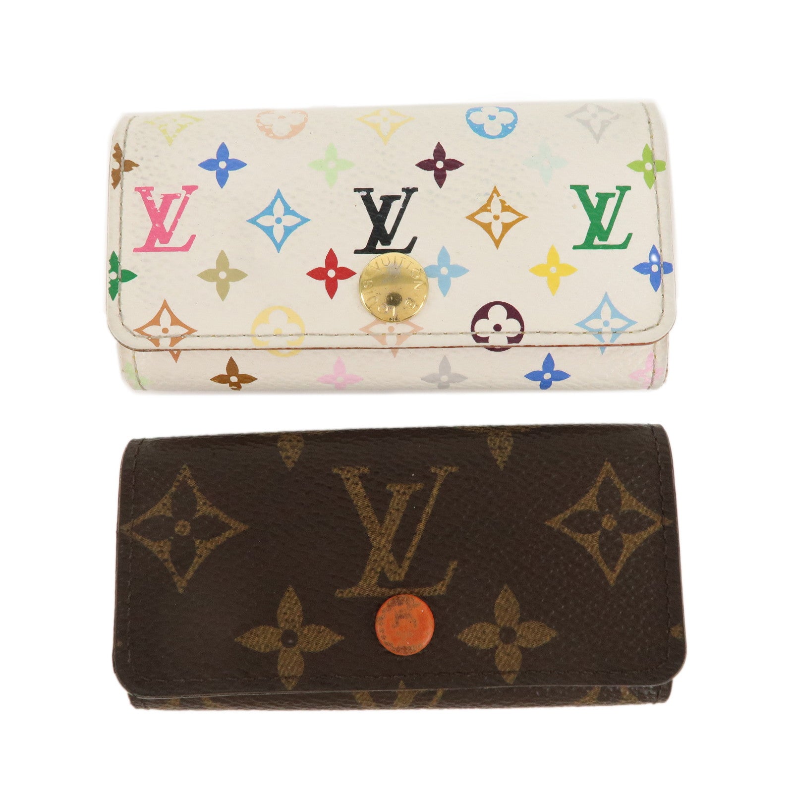 Louis-Vuitton-Set-of-2-Monogram-Multicles-4-Key-Case-M64070-M60043