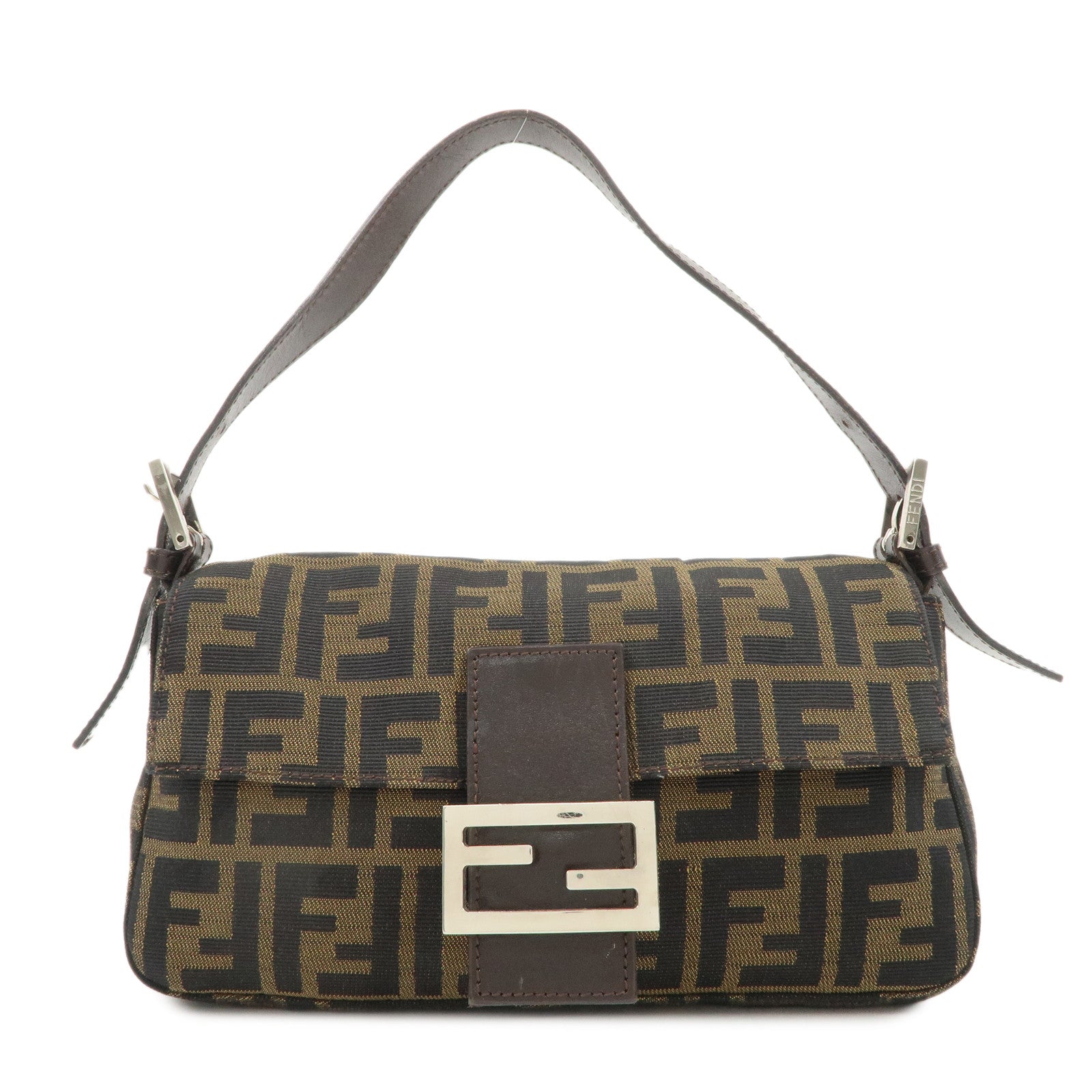 FENDI-Mamma-Baguette-Zucca-Canvas-Shoulder-Bag-Brown-26424