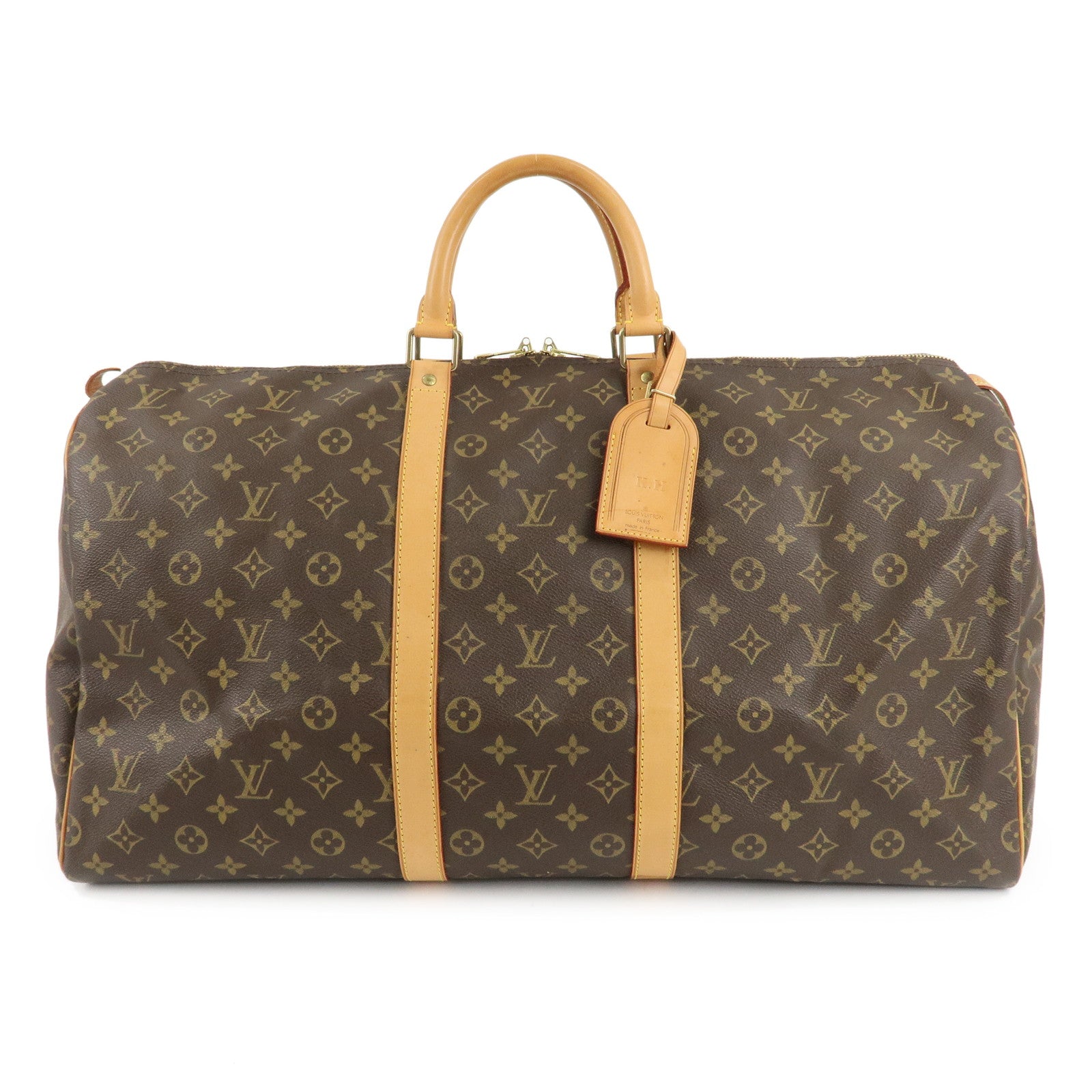 Louis-Vuitton-Monogram-Keep-All-55-Boston-Bag-M41424