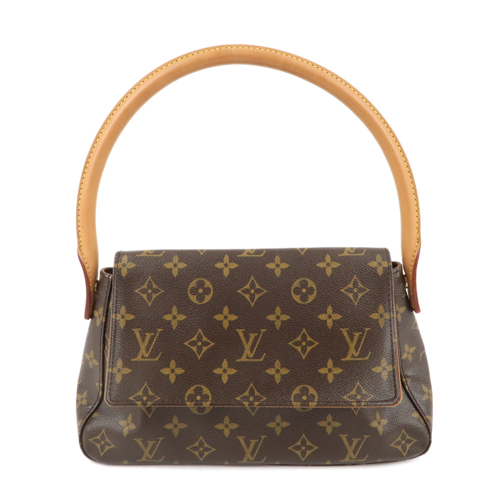 Louis-Vuitton-Monogram-Mini-Looping-Shoulder-Bag-Hand-Bag-M51147