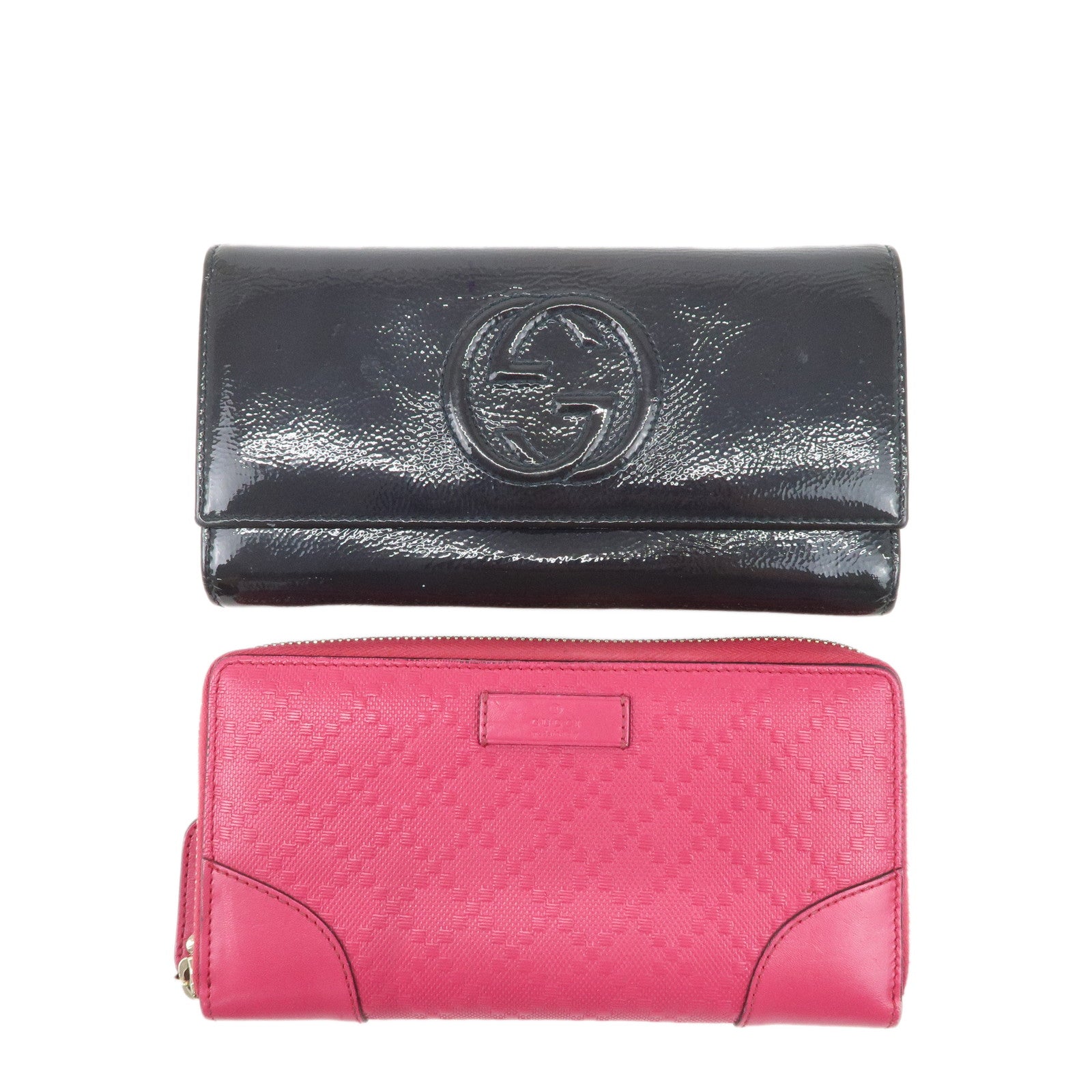 GUCCI-Set-of-2-Long-Wallet-Navy-Pink-282414-354487