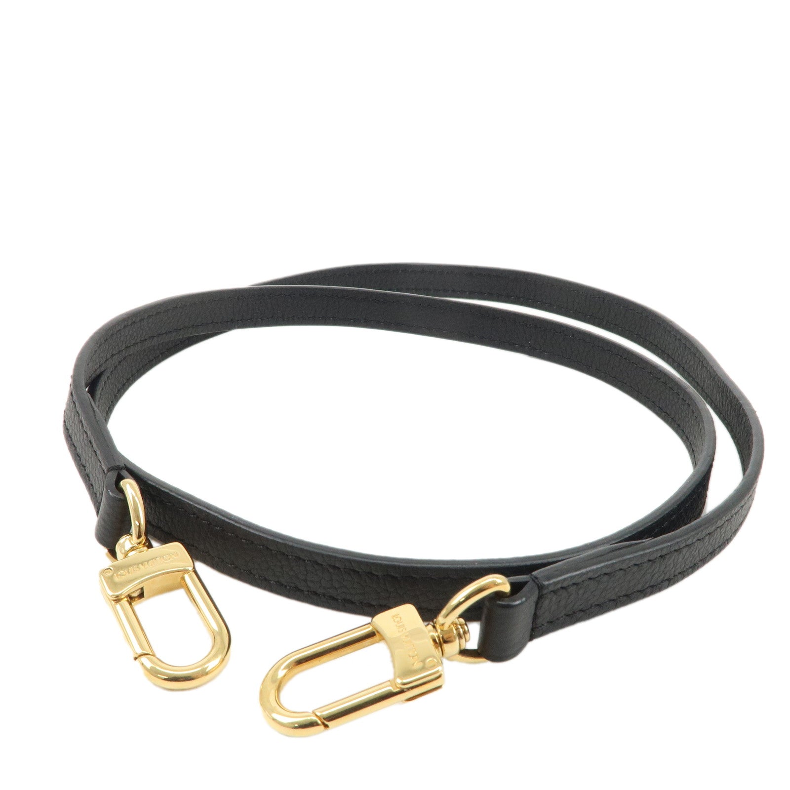 Louis-Vuitton-Shoulder-Strap-110cm-Noir-Gold-Hardware