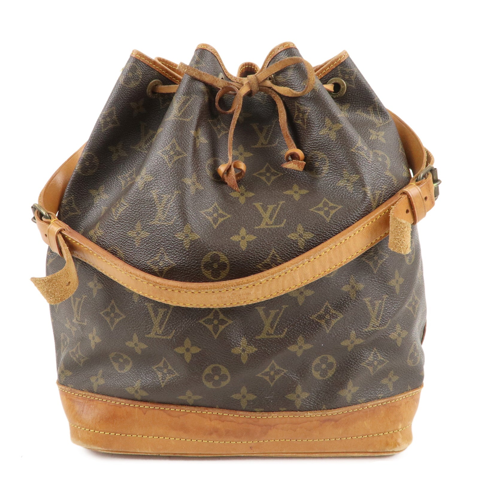 Louis-Vuitton-Monogram-Noe-Shoulder-Bag-Hand-Bag-Brown-M42224