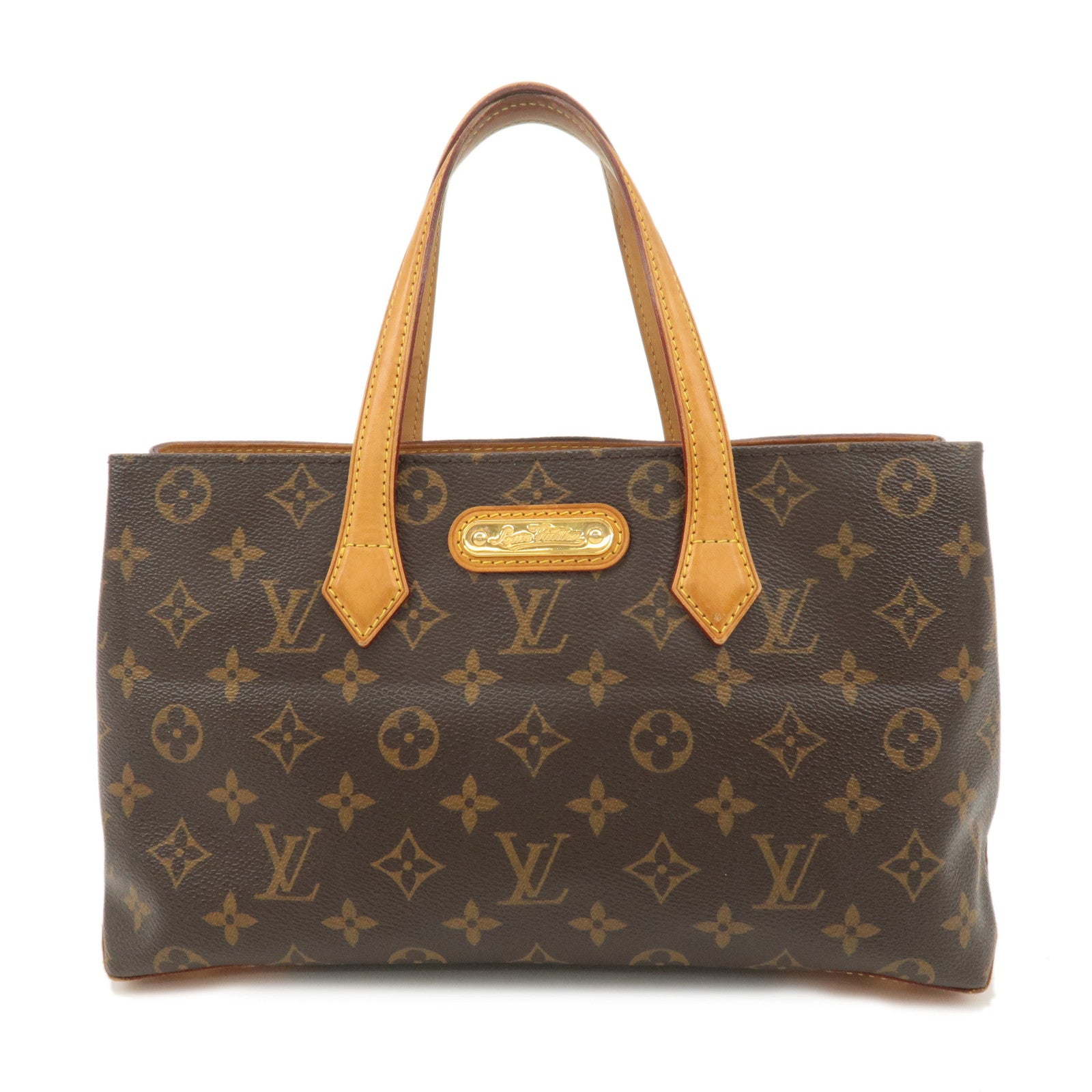 Louis Vuitton Monogram Wilshire PM Hand Bag Tote Bag M45643