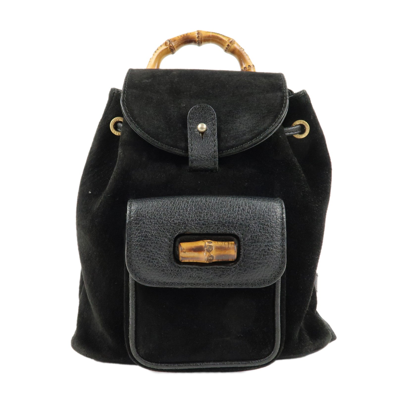 GUCCI-Bamboo-Suede-Leather-Mini-Back-Pack-Black-003.2058.0030