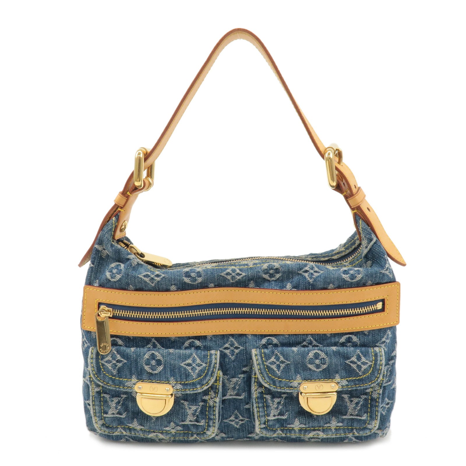 Louis Vuitton Monogram Denim Baggy PM Shoulder Bag M95049