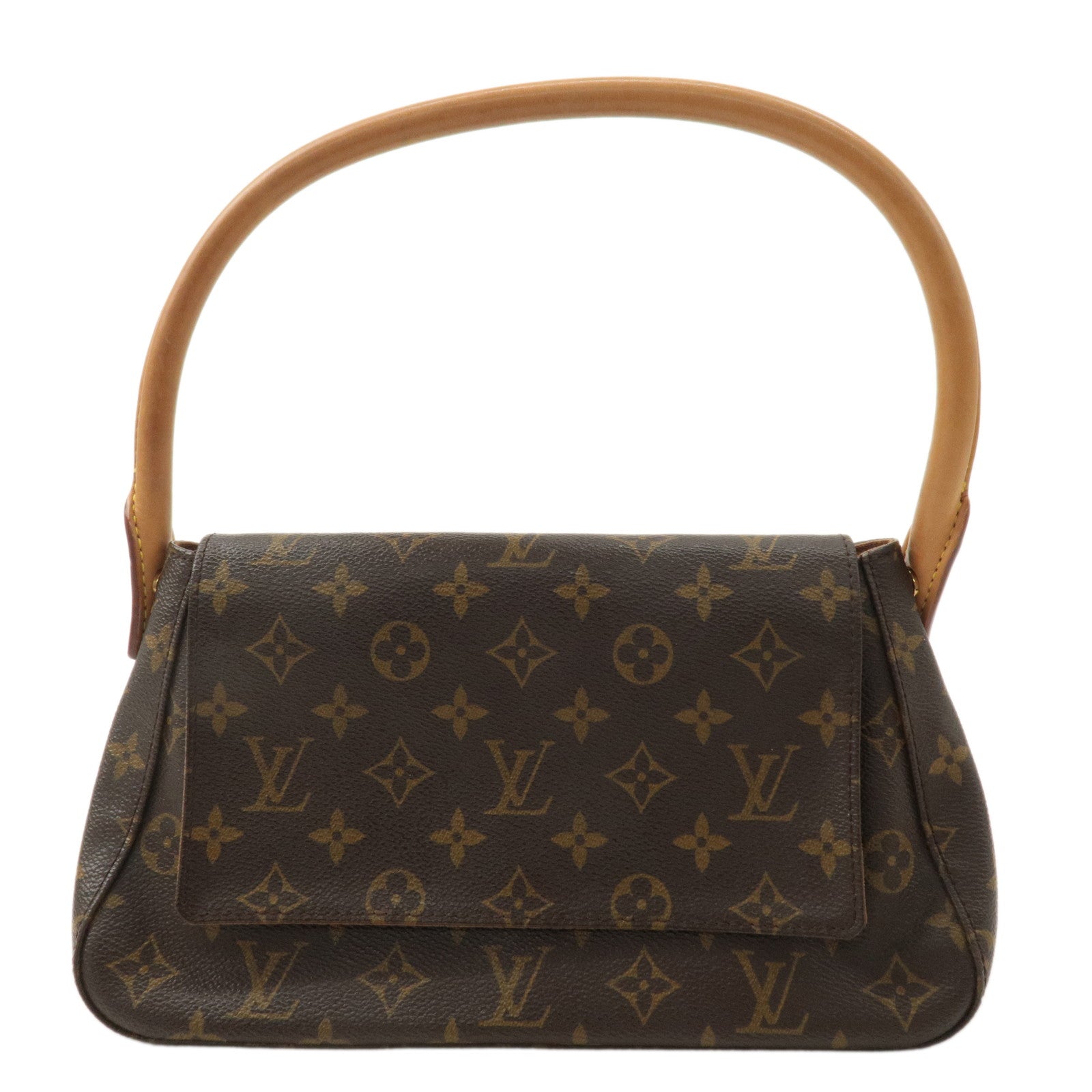 Louis-Vuitton-Monogram-Mini-Looping-Shoulder-Bag-Hand-Bag-M51147