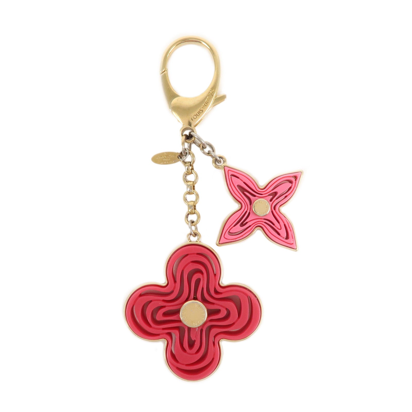 LOUIS-VUITTON-Bijoux-Sac-Naif-Bag-Charm-Flower-Pink-M66913