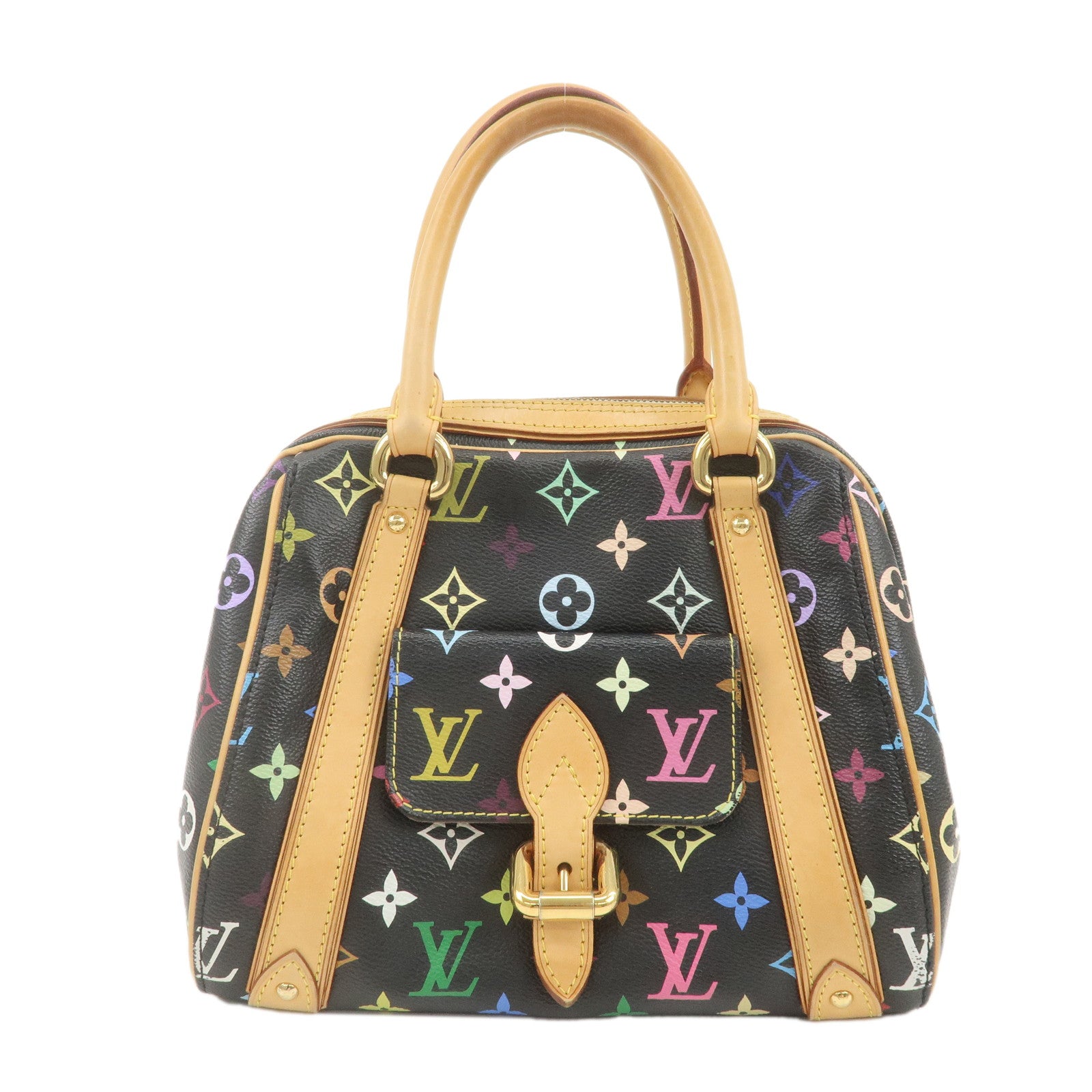 Louis Vuitton Monogram Multicolor Priscilla Hand Bag Noir M40097