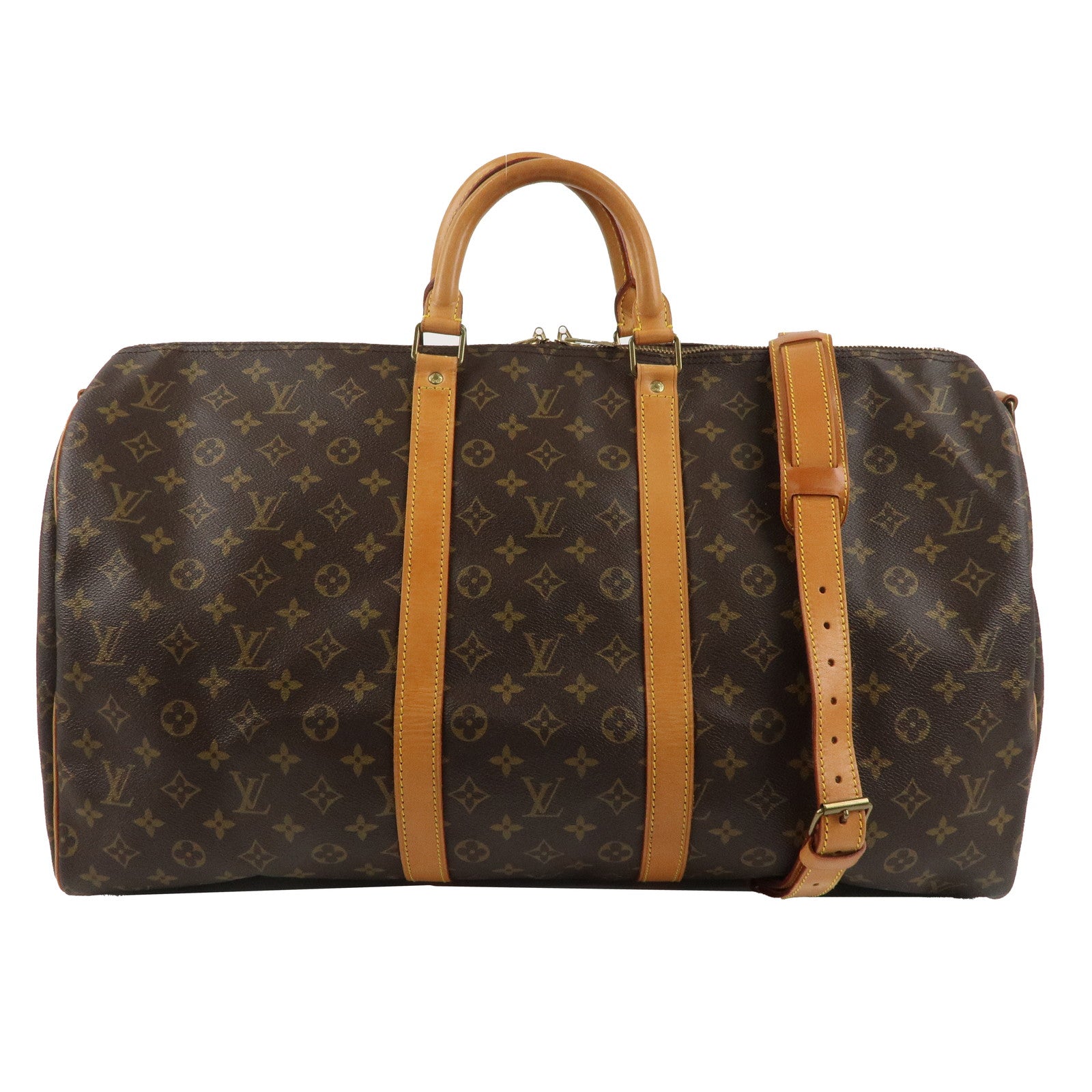 Louis Vuitton Monogram Keep All Bandouliere 55 Boston Bag M41414