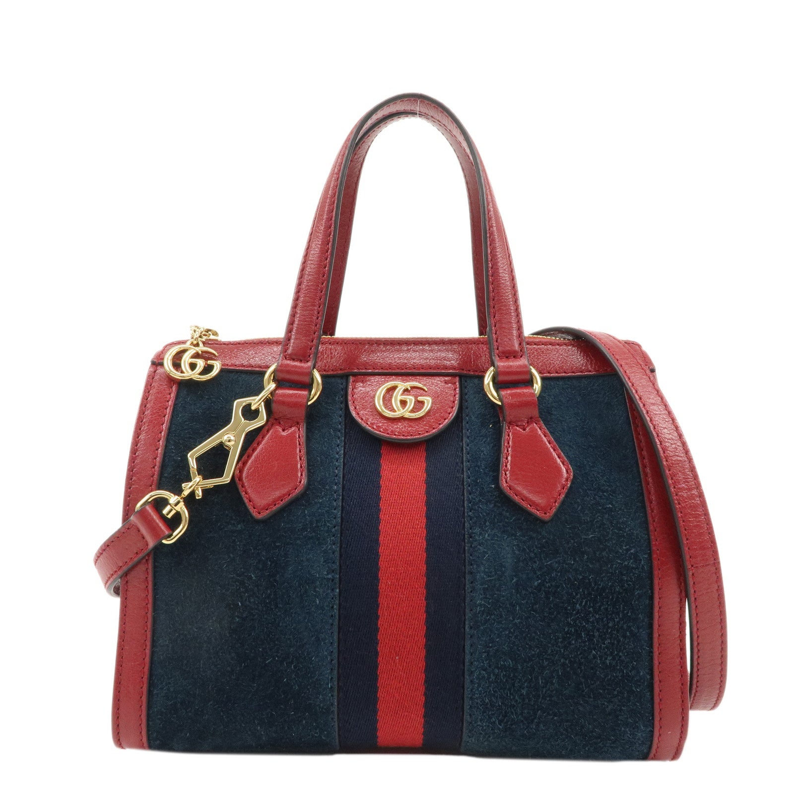 GUCCI-Sherry-Ophidia-Suede-Leather-2Way-Shoulder-Bag-547551