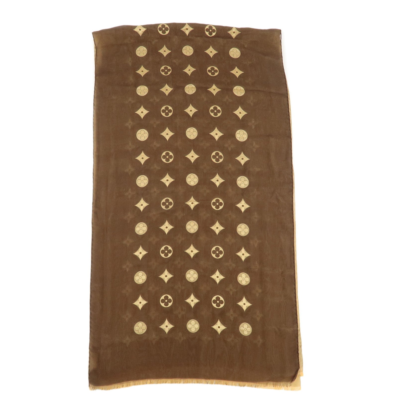 Louis-Vuitton-Etole-Venice-Scarf-Brown-Beige-M71746