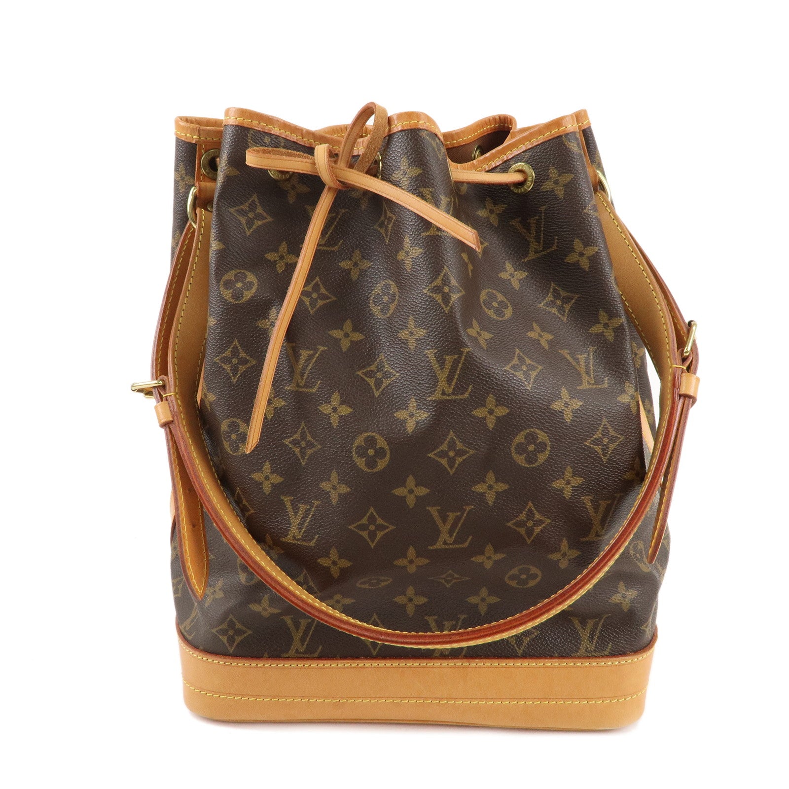 Louis-Vuitton-Monogram-Noe-Shoulder-Bag-Hand-Bag-Brown-M42224