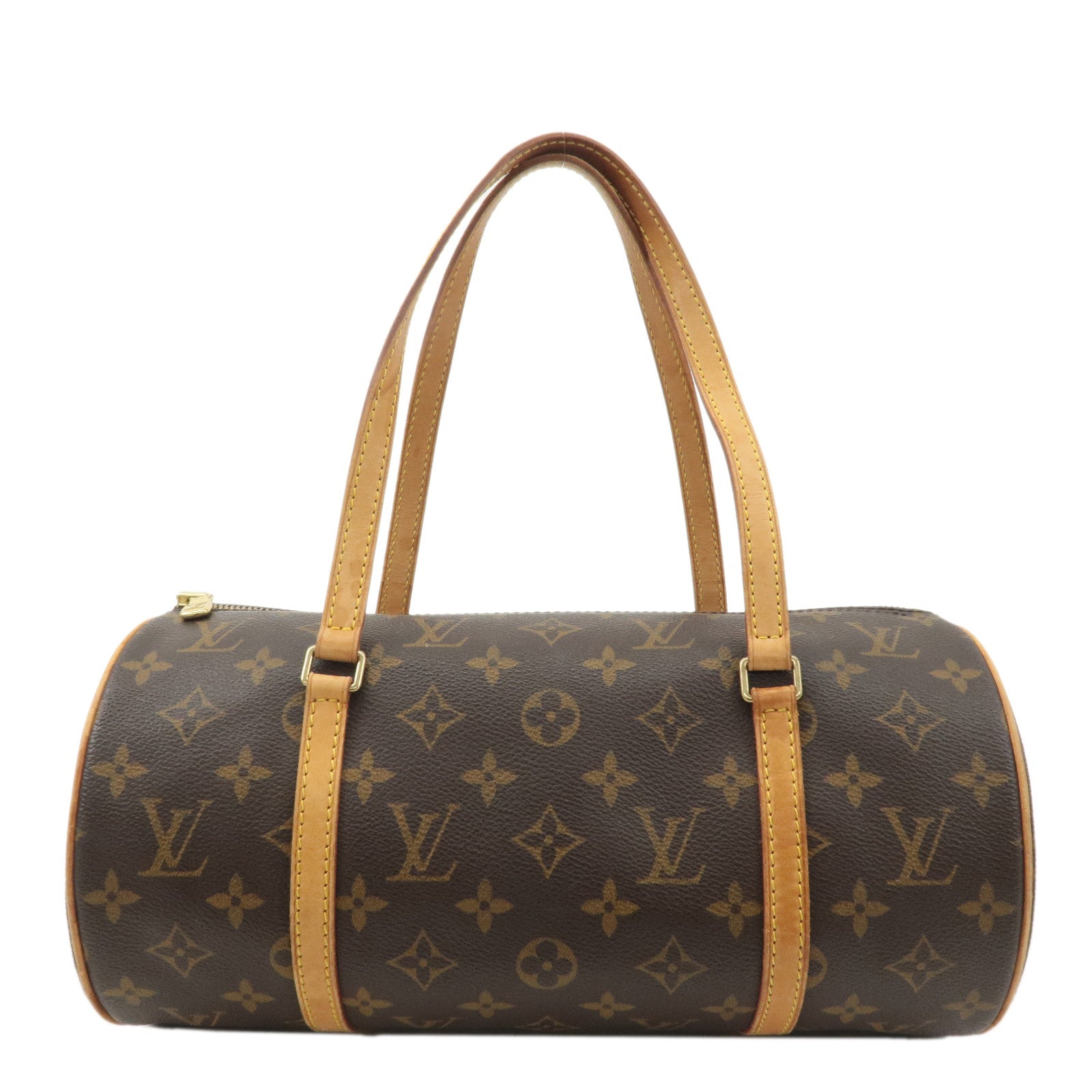 Louis Vuitton Monogram Papillon 30 Hand Bag Brown M51385