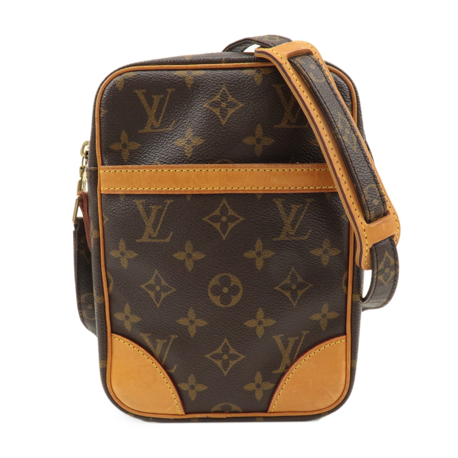 Louis-Vuitton-Monogram-Danube-Shoulder-Bag-Brown-M45266