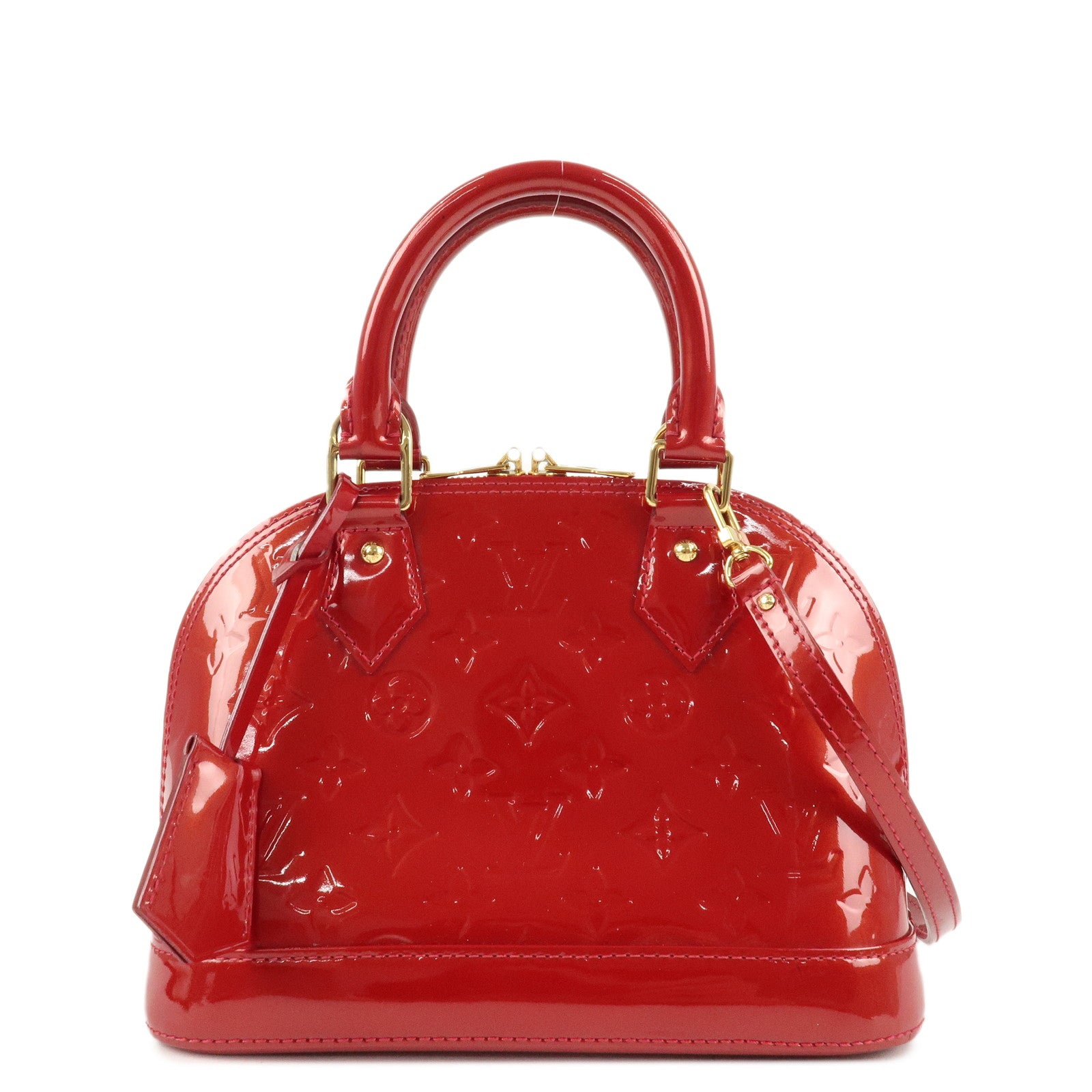 Louis-Vuitton-Monogram-Vernis-Alma-BB-2Way-Bag-Red-M91606