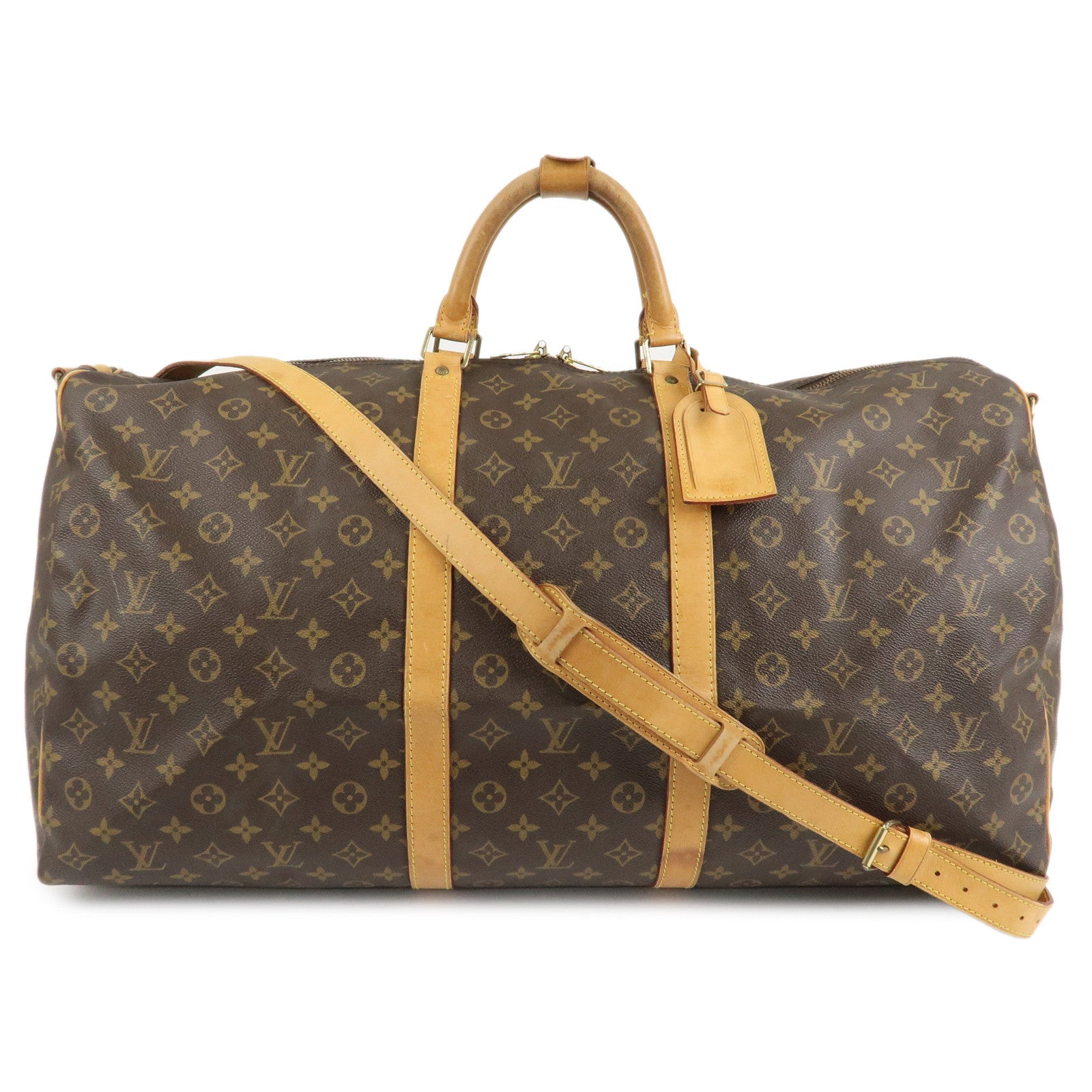 Louis-Vuitton-Monogram-Keep-All-Bandouliere-60-Boston-Bag-M41412