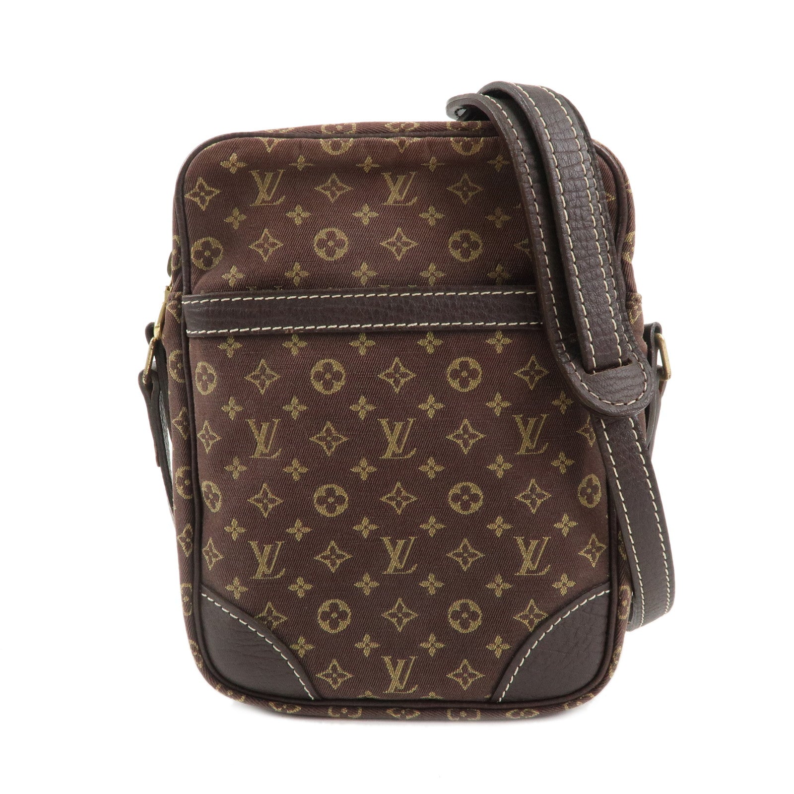 Louis Vuitton Monogram Mini Lin Danube Shoulder Bag Brown M95228