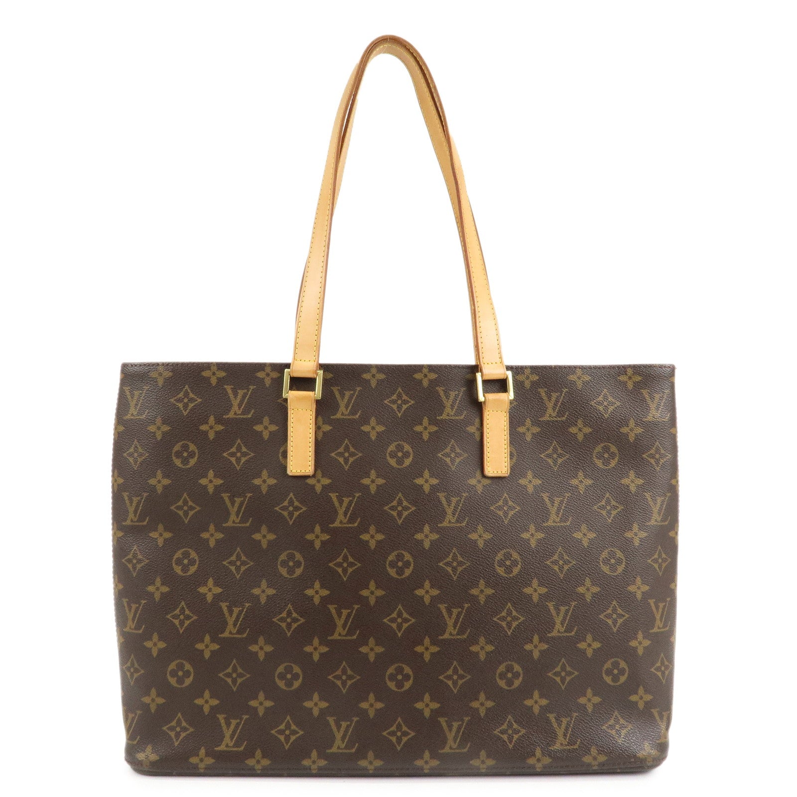 Louis-Vuitton-Monogram-Luco-Tote-Bag-Hand-Bag-Brown-M51155