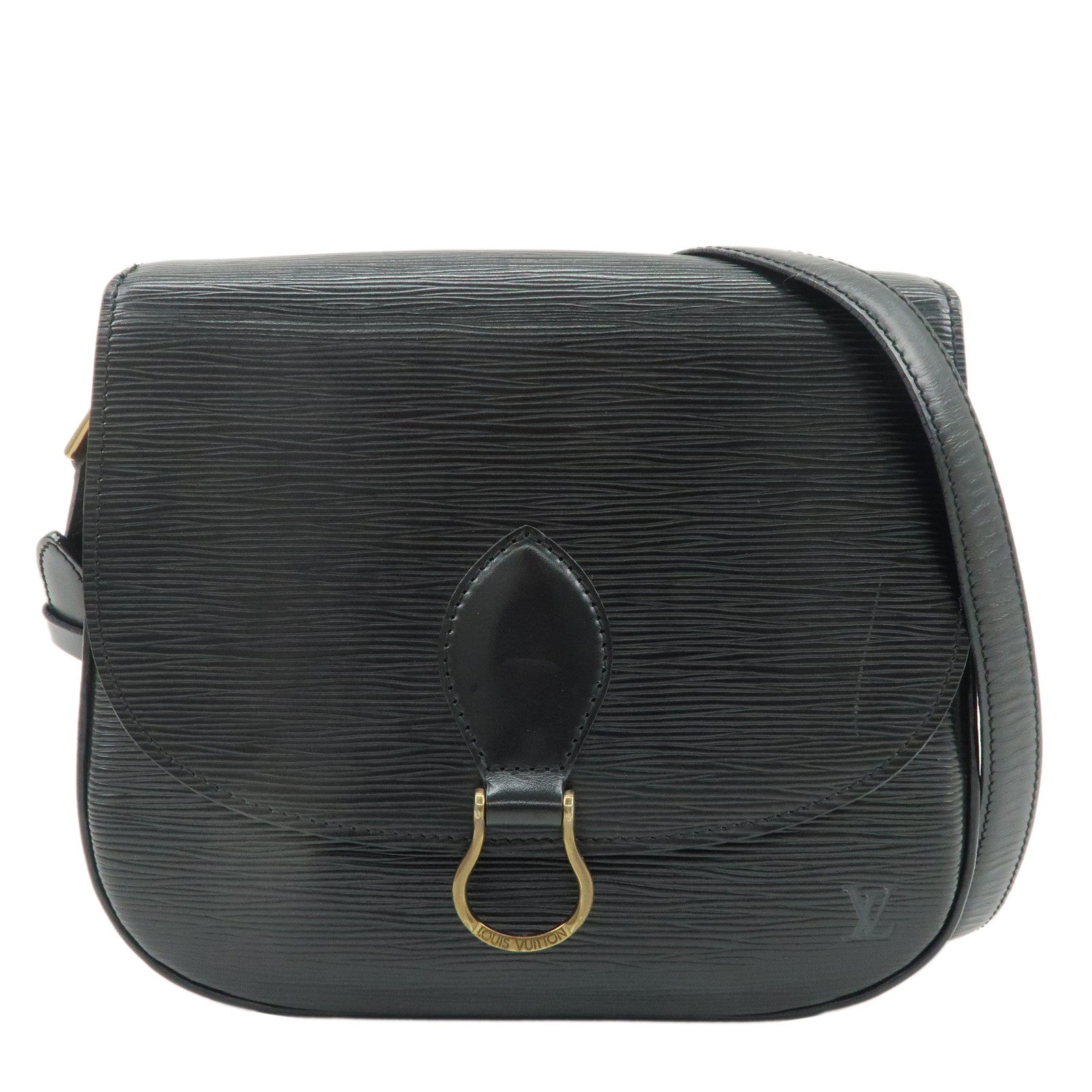 Louis-Vuitton-Epi-Saint-Cloud-Shoulder-Bag-Black-Noir-M52192