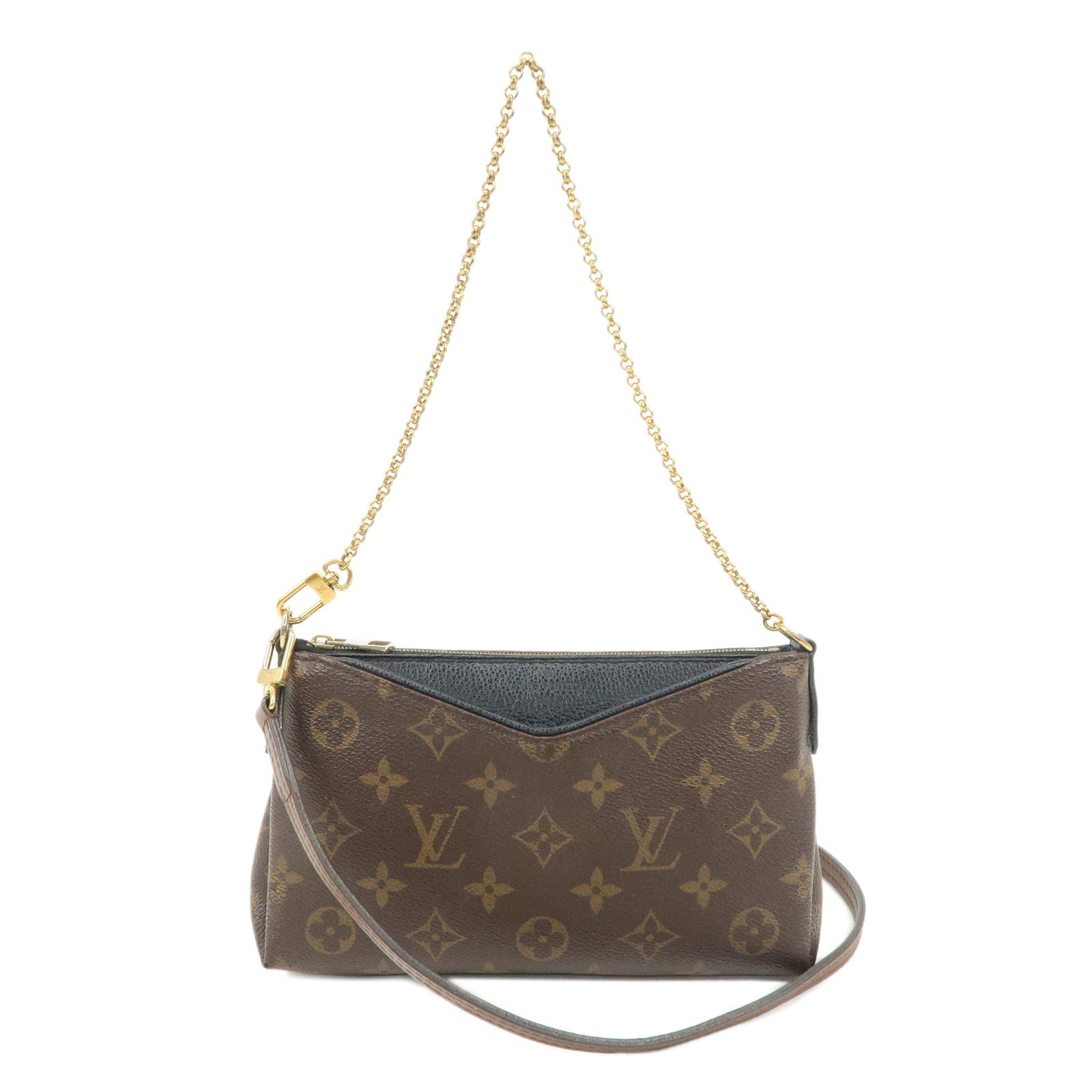 Louis-Vuitton-Monogram-Pallas-Clutch-2Way-Shoulder-Bag-Noir-M41639