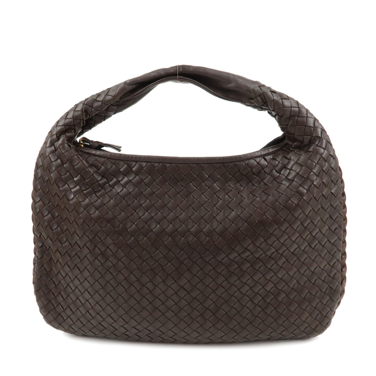 BOTTEGA-VENETA-Hobo-Intrecciato-Leather-Shoulder-Bag-Brown-115653