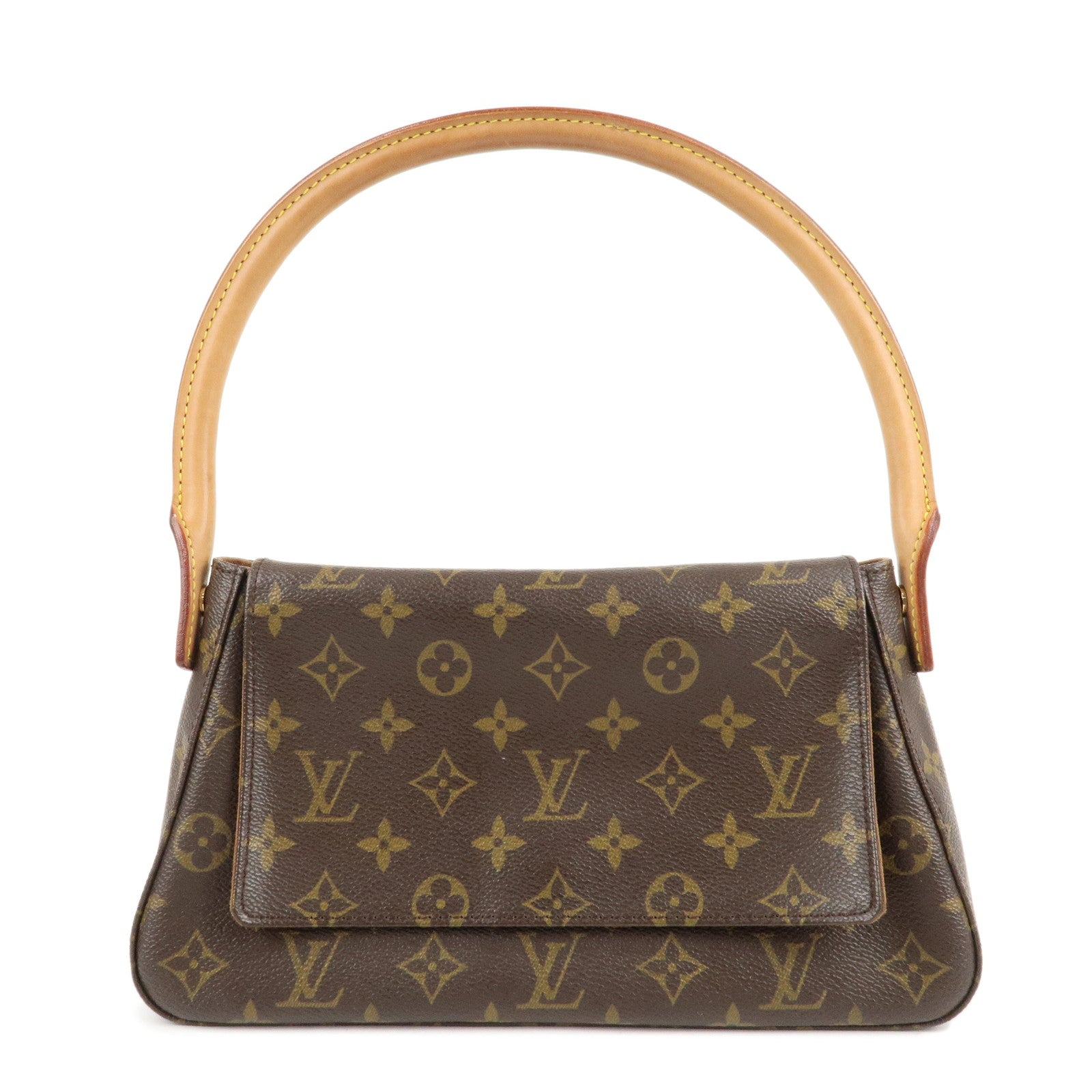 Louis-Vuitton-Monogram-Mini-Looping-Shoulder-Bag-Hand-Bag-M51147