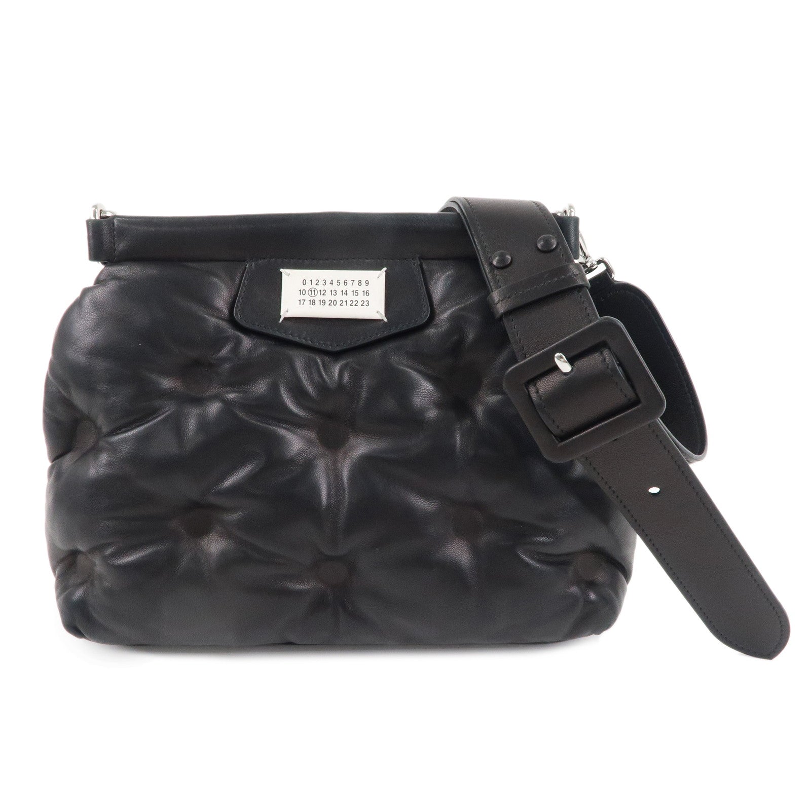 Maison-Margiela-Leather-Grand-Slam-Shoulder-Bag-Black