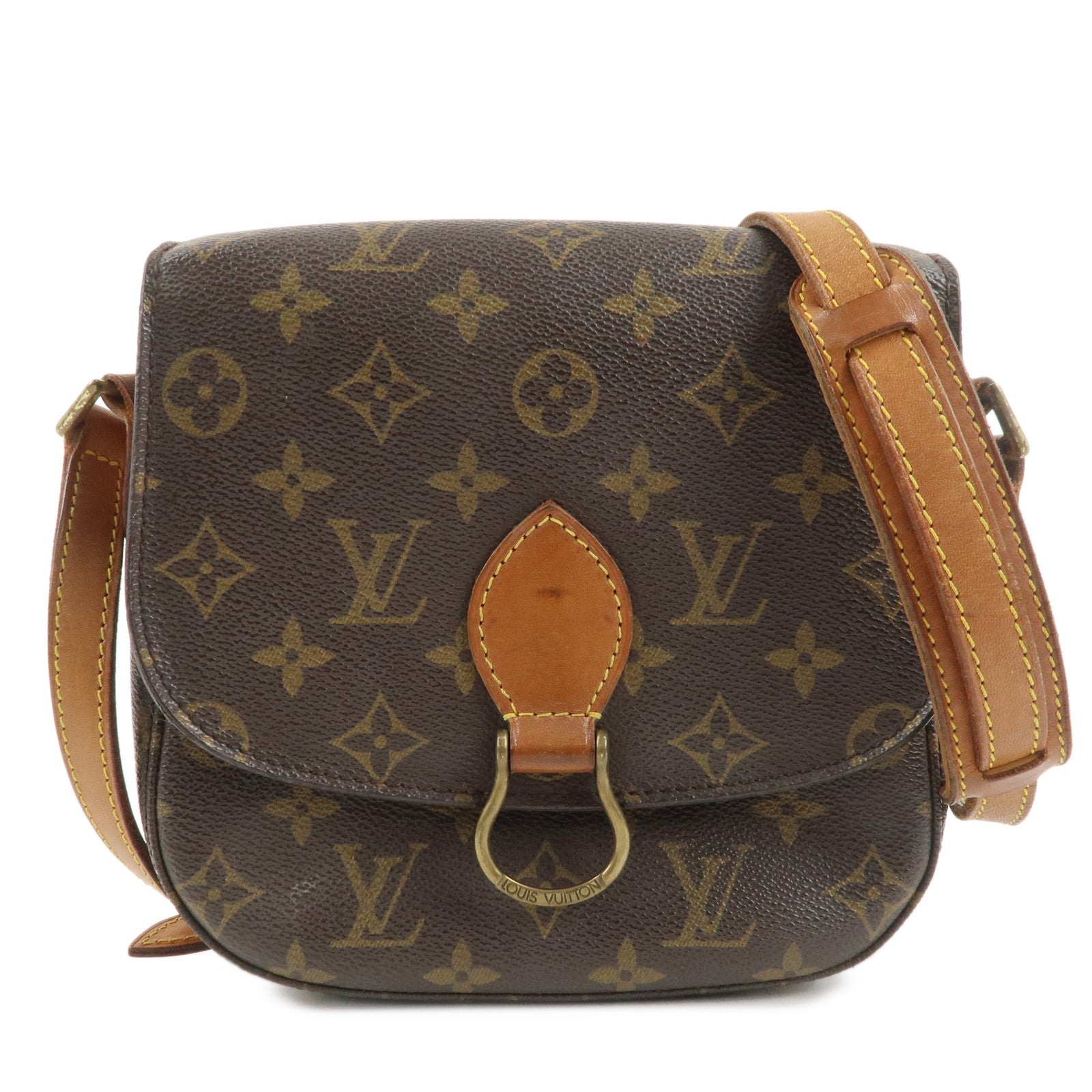 Louis Vuitton Monogram Saint Cloud MM Shoulder Bag Brown M51243