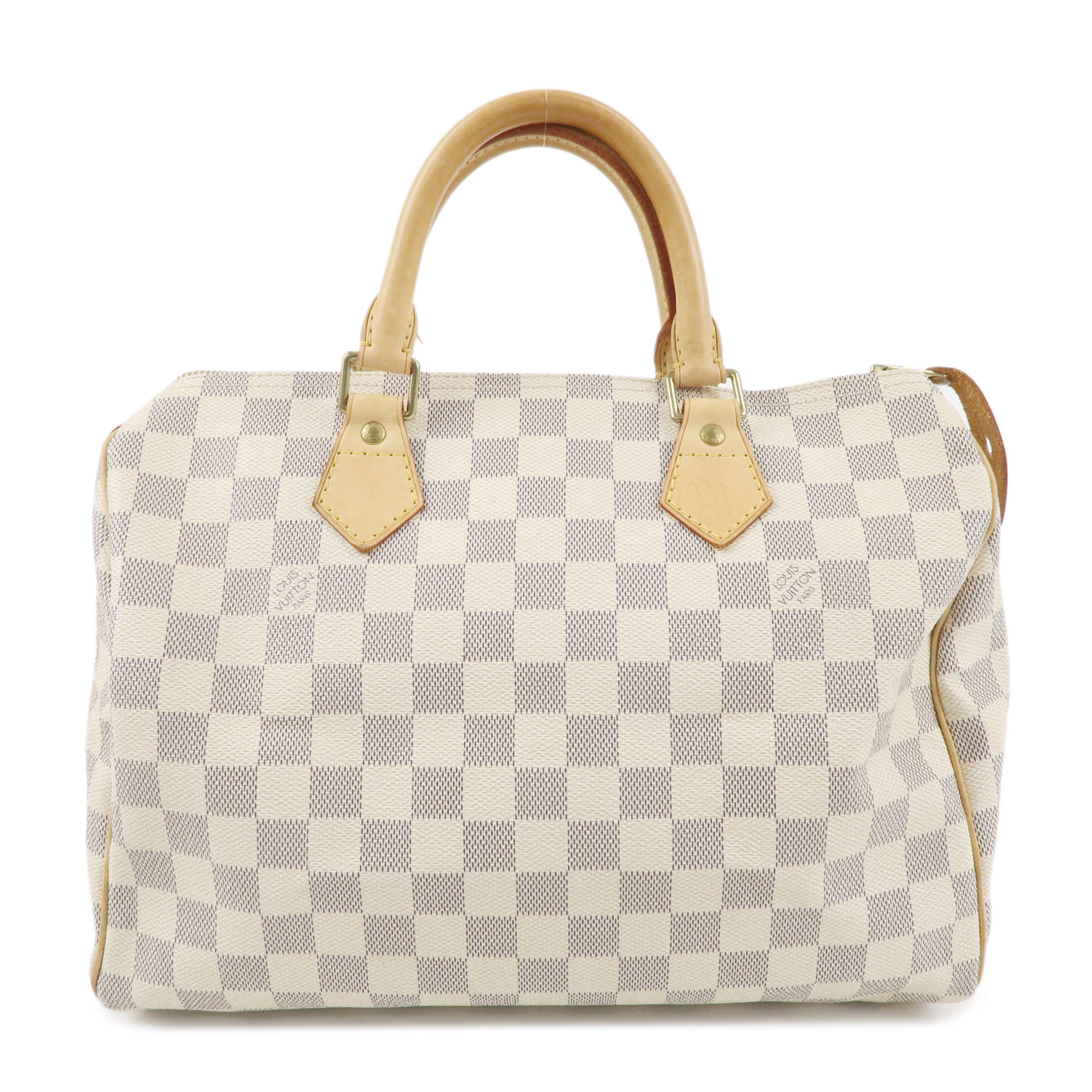 Louis Vuitton Damier Azur Speedy 30 Boston Hand Bag N41533