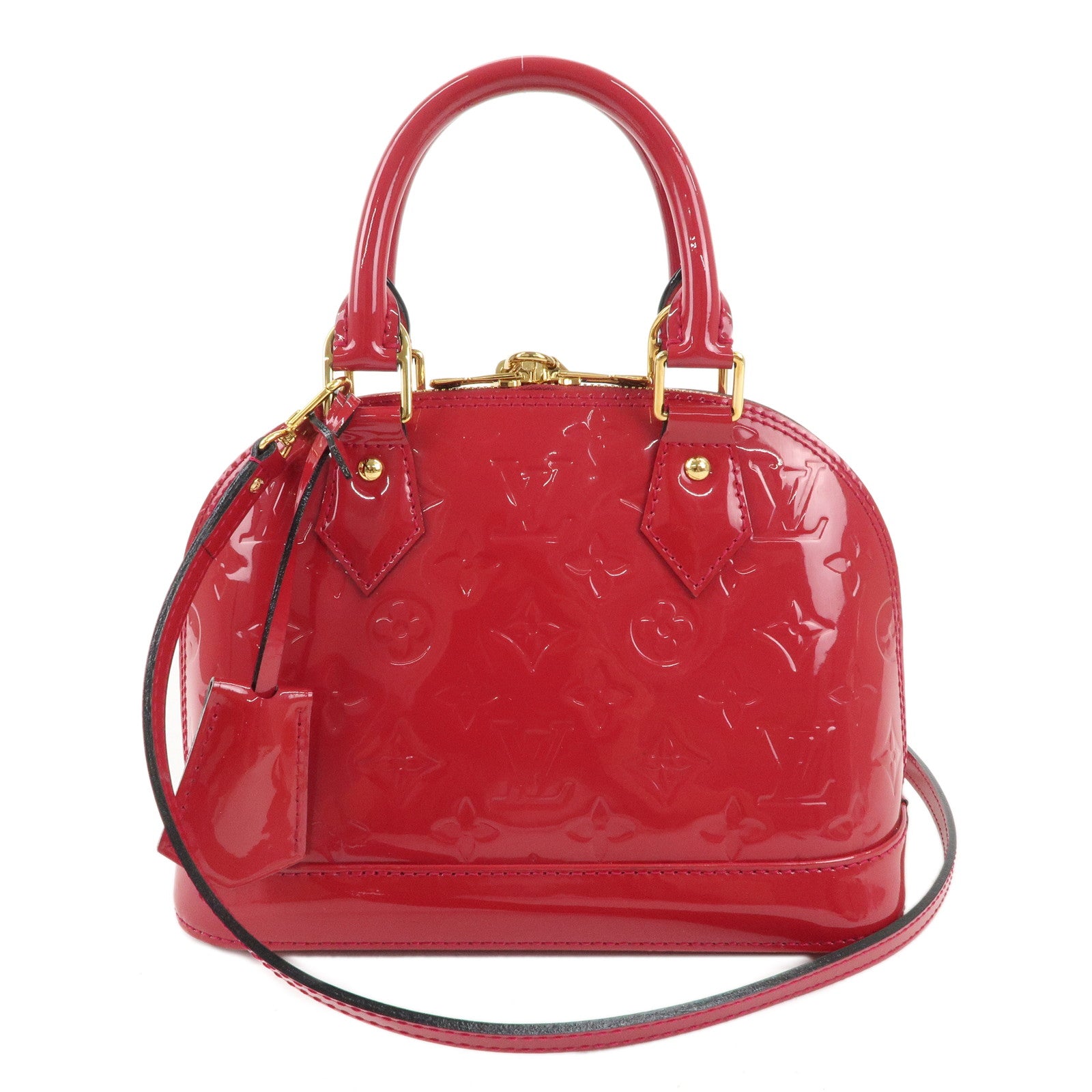 Louis Vuitton Monogram Vernis Alma BB 2Way Bag Rose Indien M91771