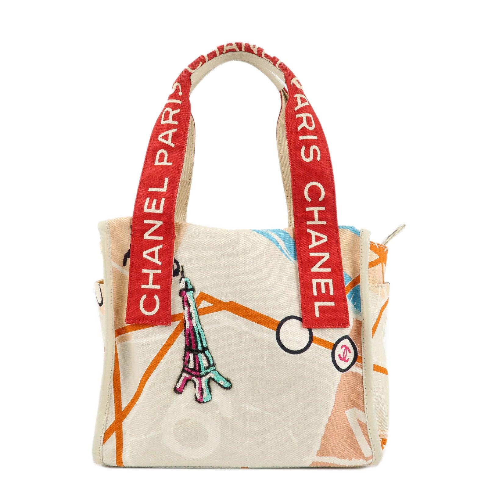 CHANEL-Cruise-Line-Canvas-Spangle-Paris-Map-Tote-Bag-A30833