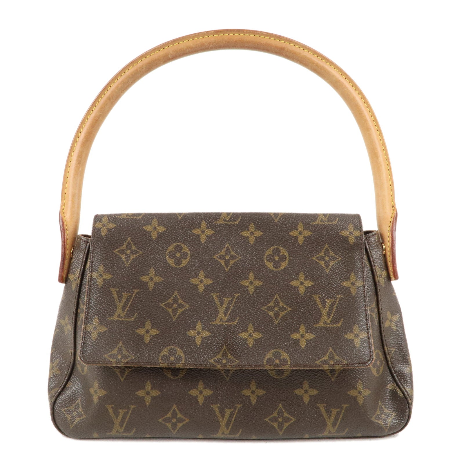 Louis-Vuitton-Monogram-Mini-Looping-Shoulder-Bag-Hand-Bag-M51147