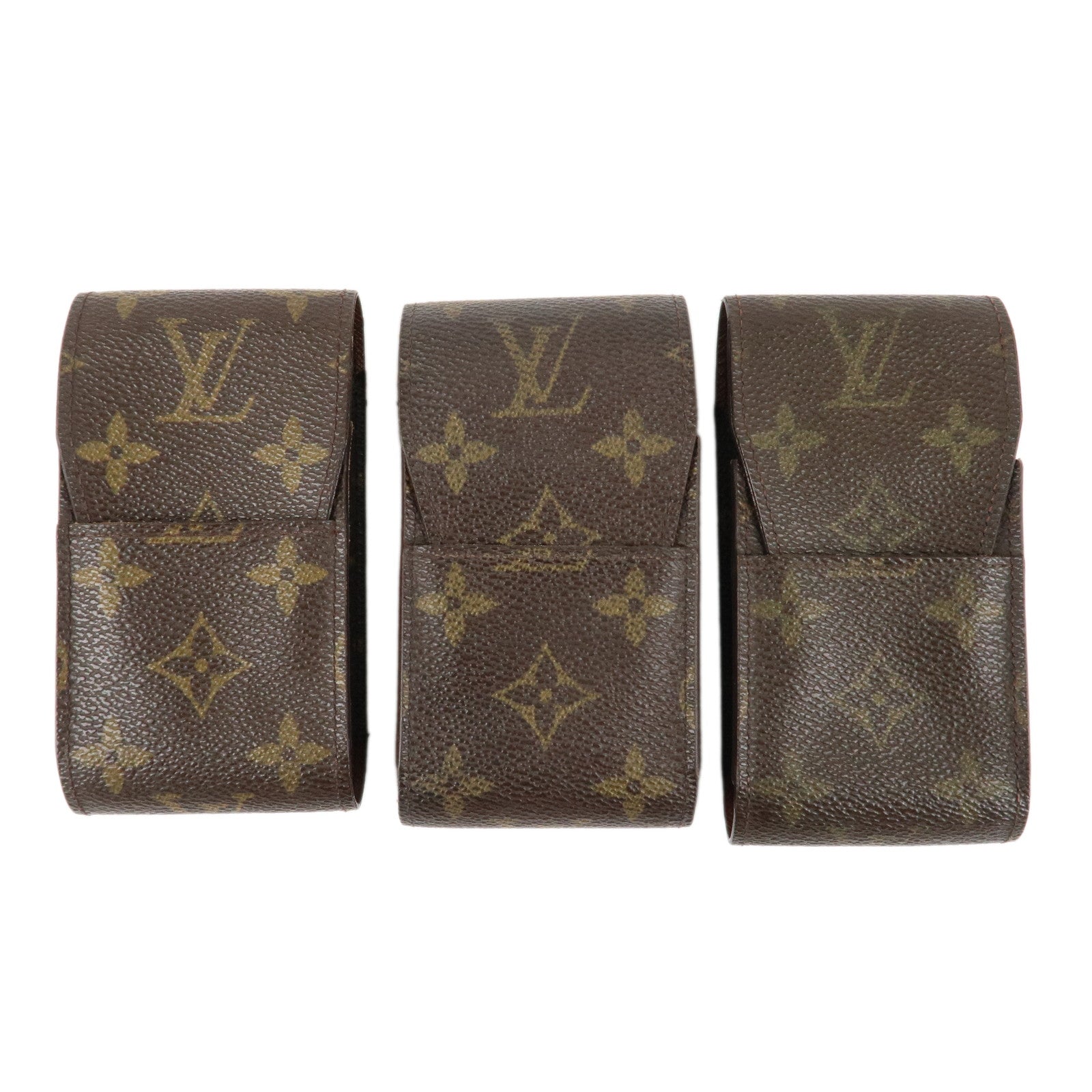 Louis-Vuitton-Set-of-3-Monogram-Etui-Garet-Cigarette-Case-M63024