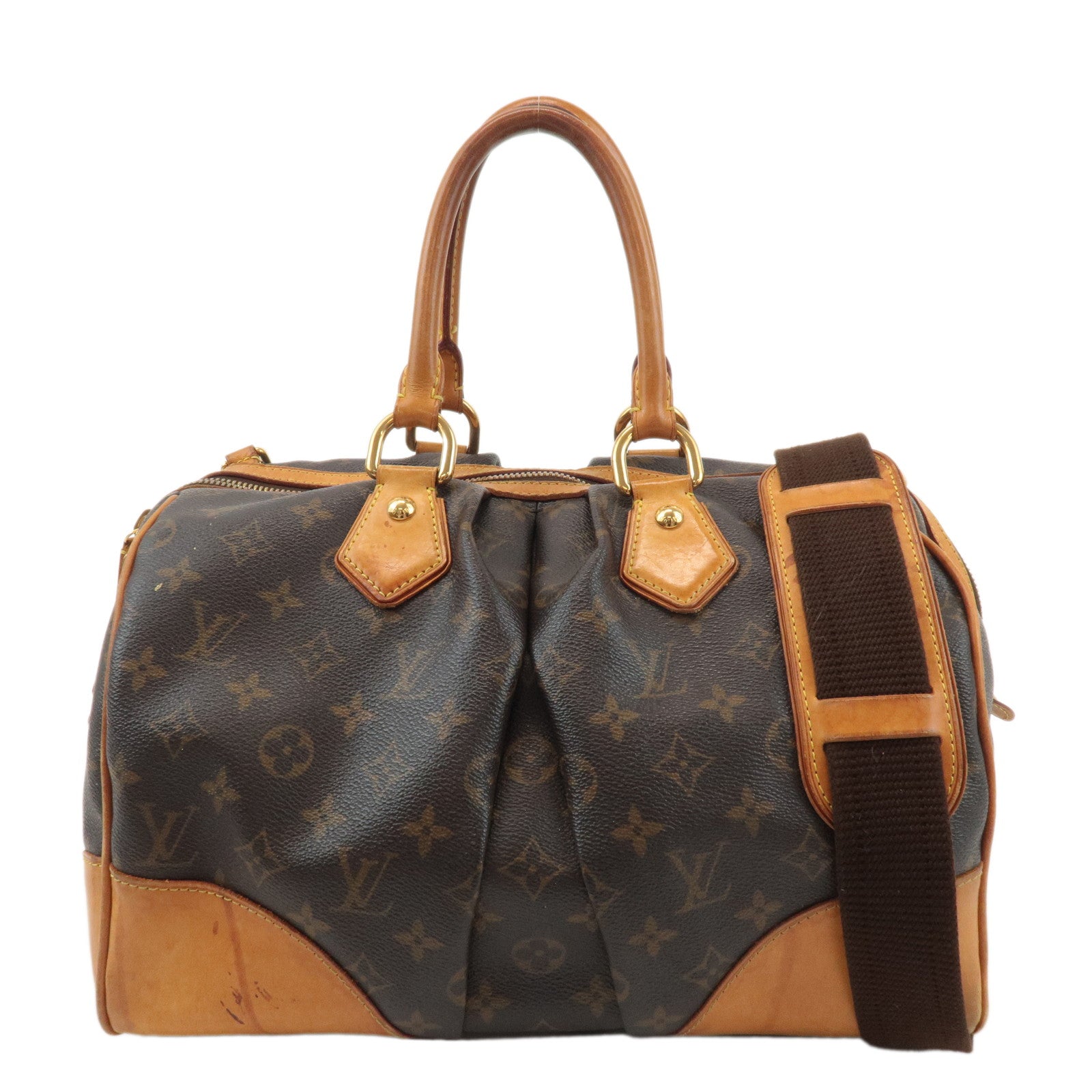 Louis Vuitton Monogram Stephen Hand Bag Boston Bag Shoulder M40118