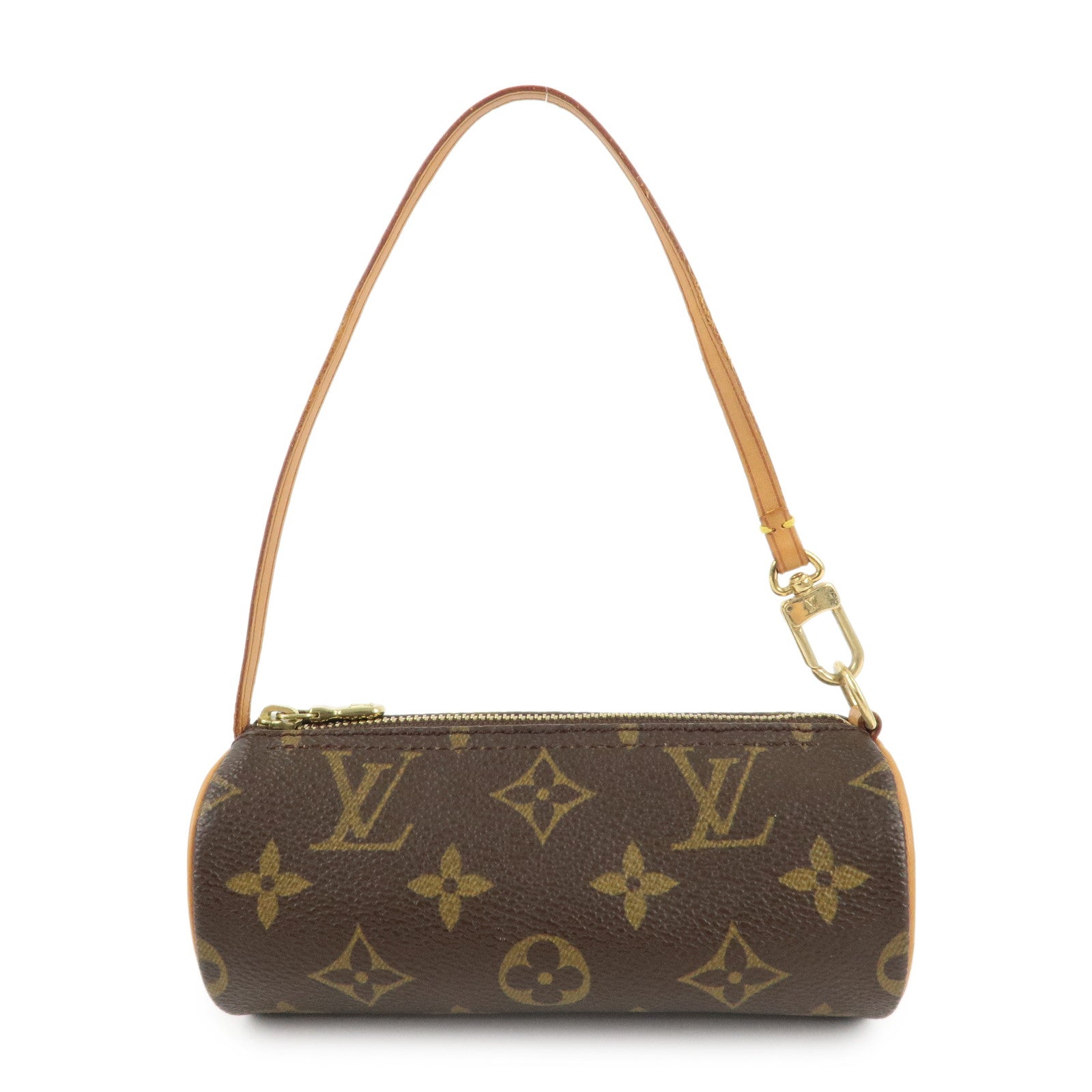 Louis-Vuitton-Monogram-Mini-Pouch-for-Papillon-Bag-New-Style-Brown