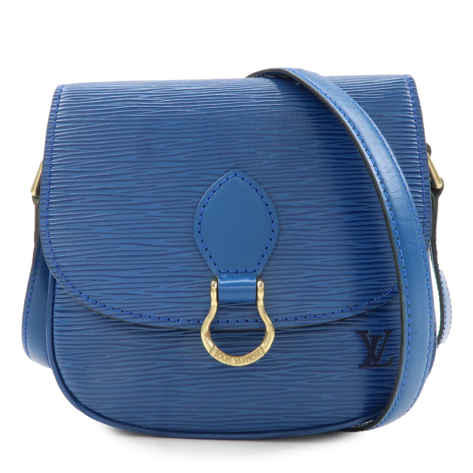 Louis-Vuitton-Epi-Mini-Saint-Cloud-Shoulder-Bag-Blue-M52215