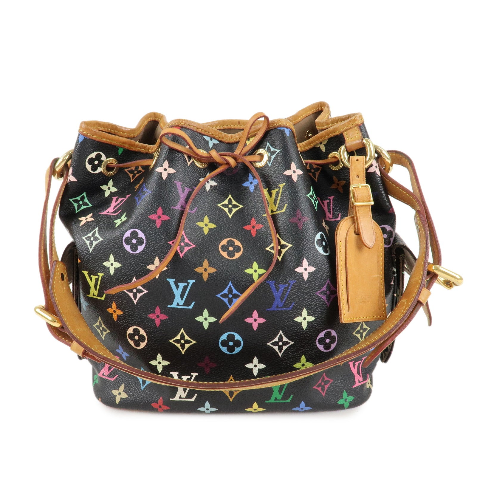 Louis-Vuitton-Monogram-Multi-Color-Petit-Noe-Bag-Noir-M42230