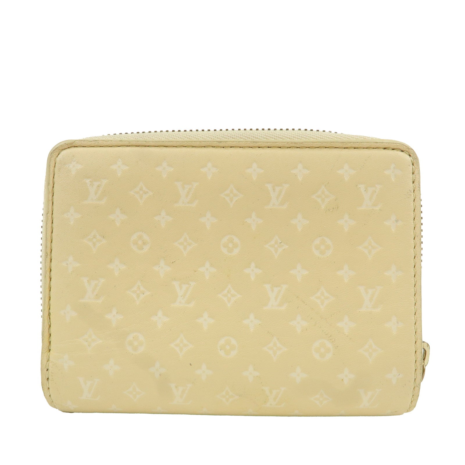 Louis-Vuitton-Nanogram-Portefeuille-Roux-Wallet-Jaune-M82288