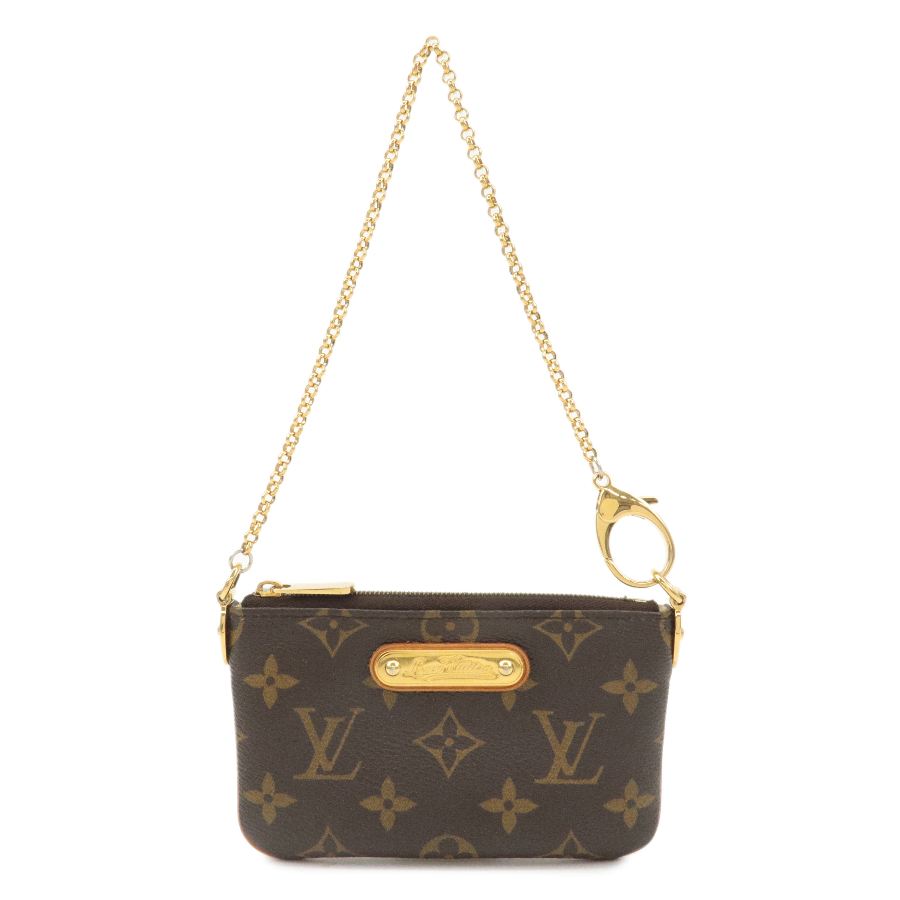 Louis Vuitton Monogram Pochette Milla PM Mini Pouch M60095