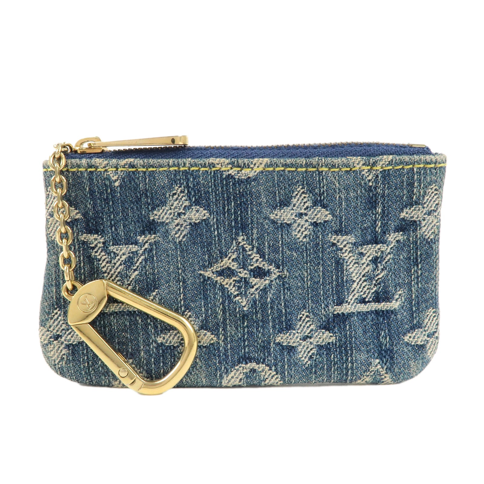 Louis Vuitton Monogram Denim Pochette Cles Coin Case M95343