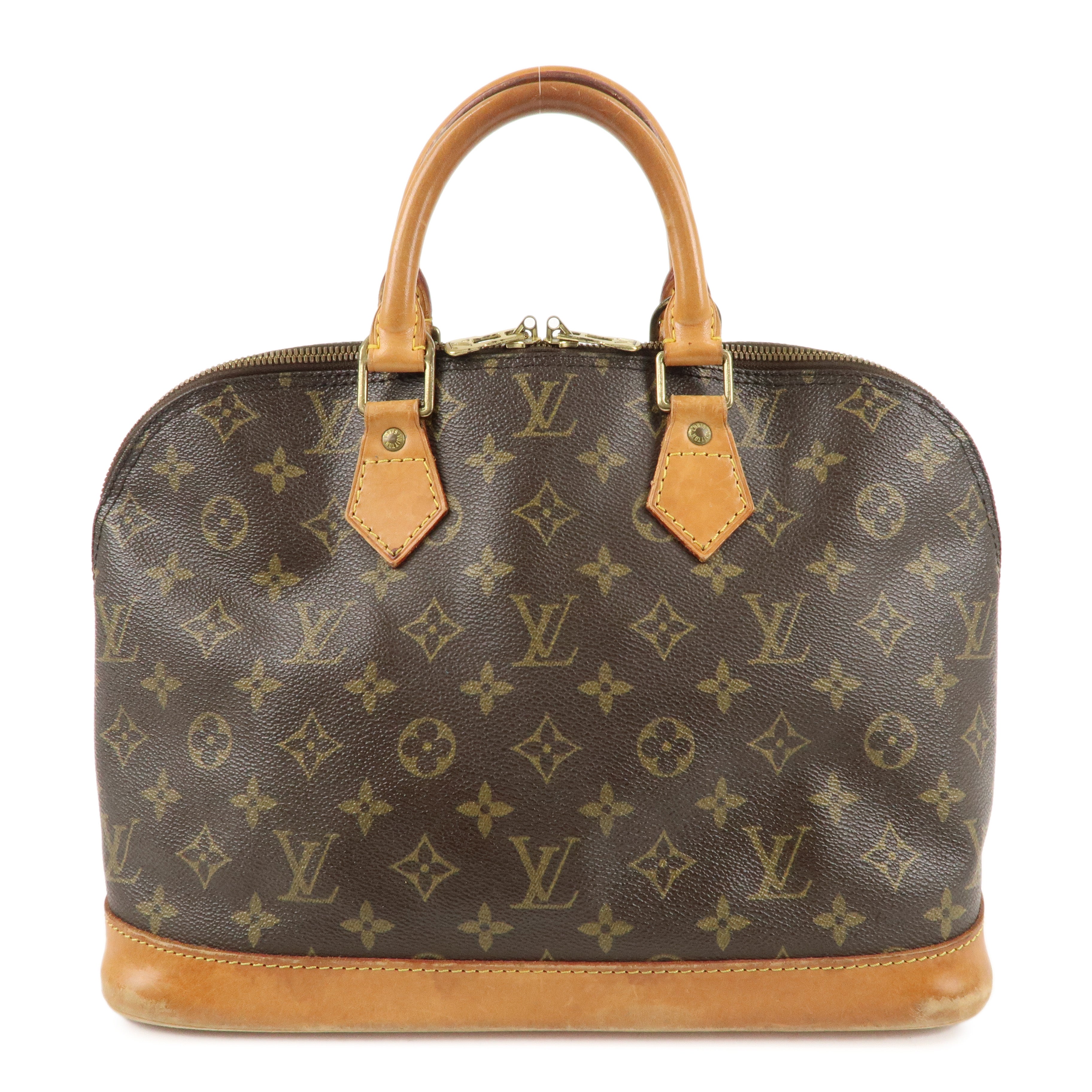 Louis Vuitton Monogram Alma Hand Bag Brown M51130