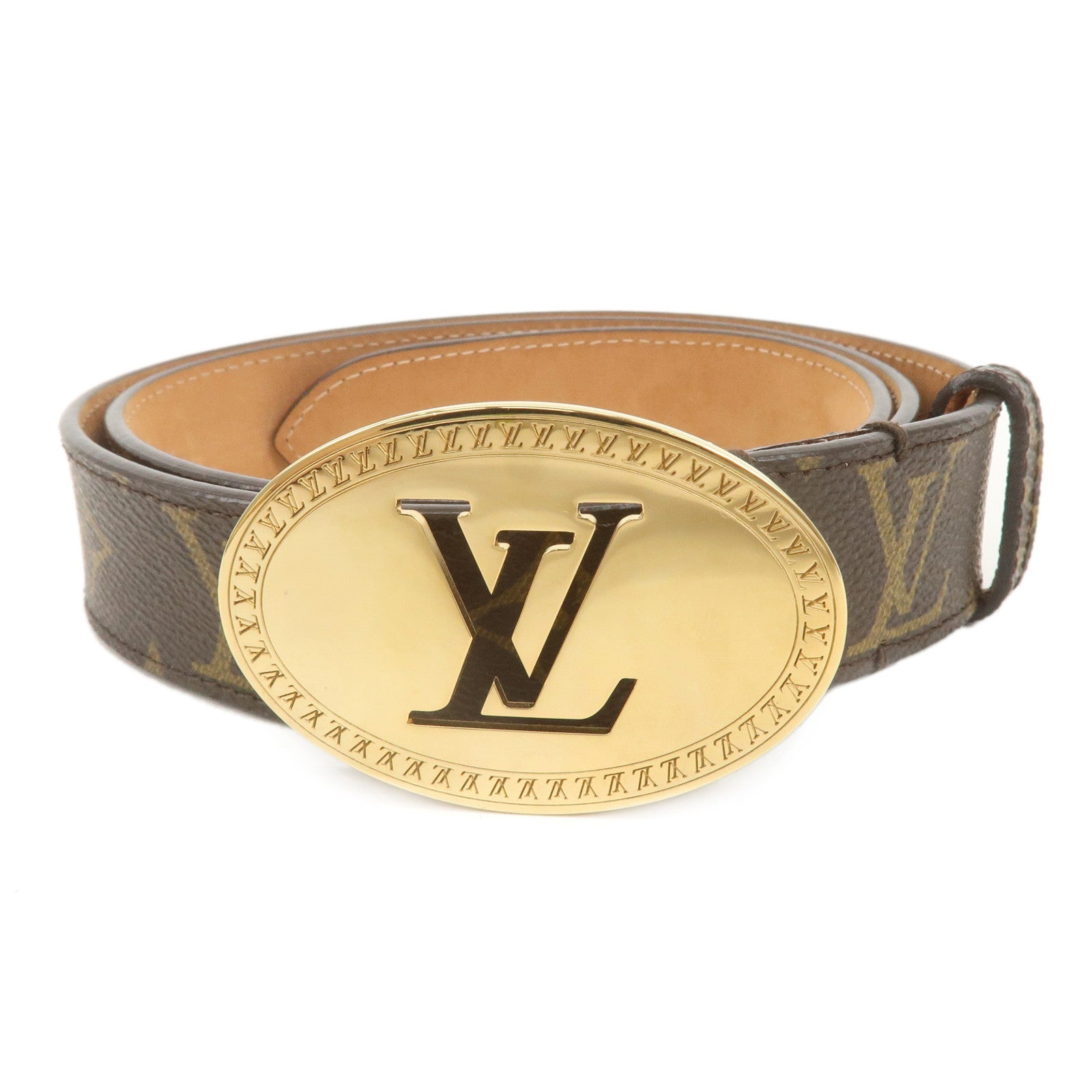 Louis Vuitton Monogram Saint Tulle Oval Belt 85/34 M9842