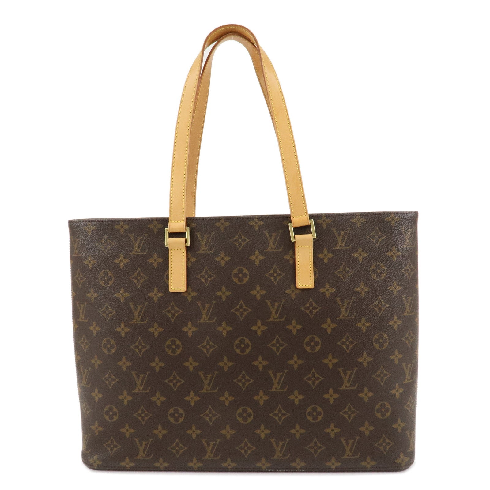 Louis-Vuitton-Monogram-Luco-Tote-Bag-Hand-Bag-Brown-M51155