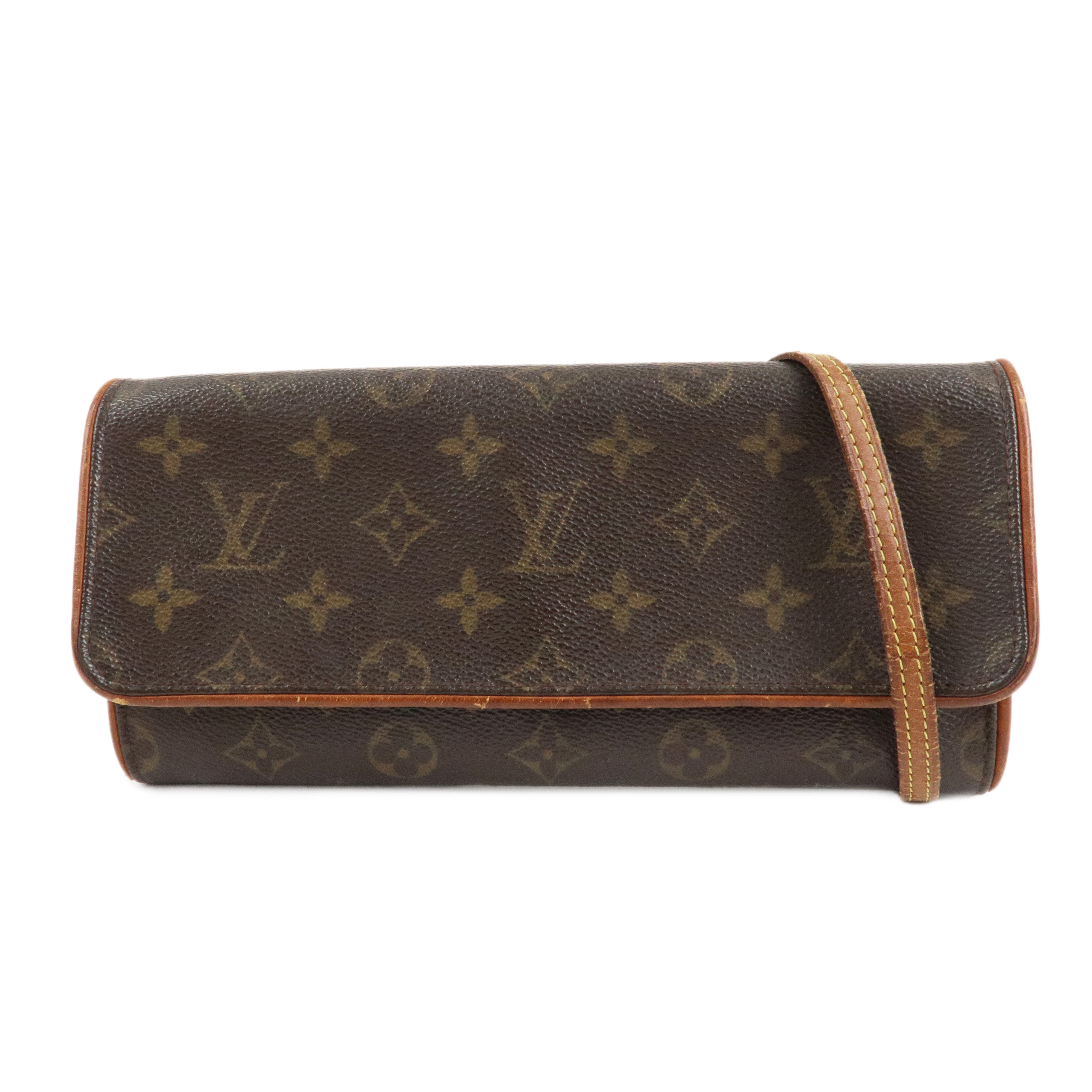 Louis-Vuitton-Monogram-Pochette-Twin-GM-2Way-Bag-Brown-M51852